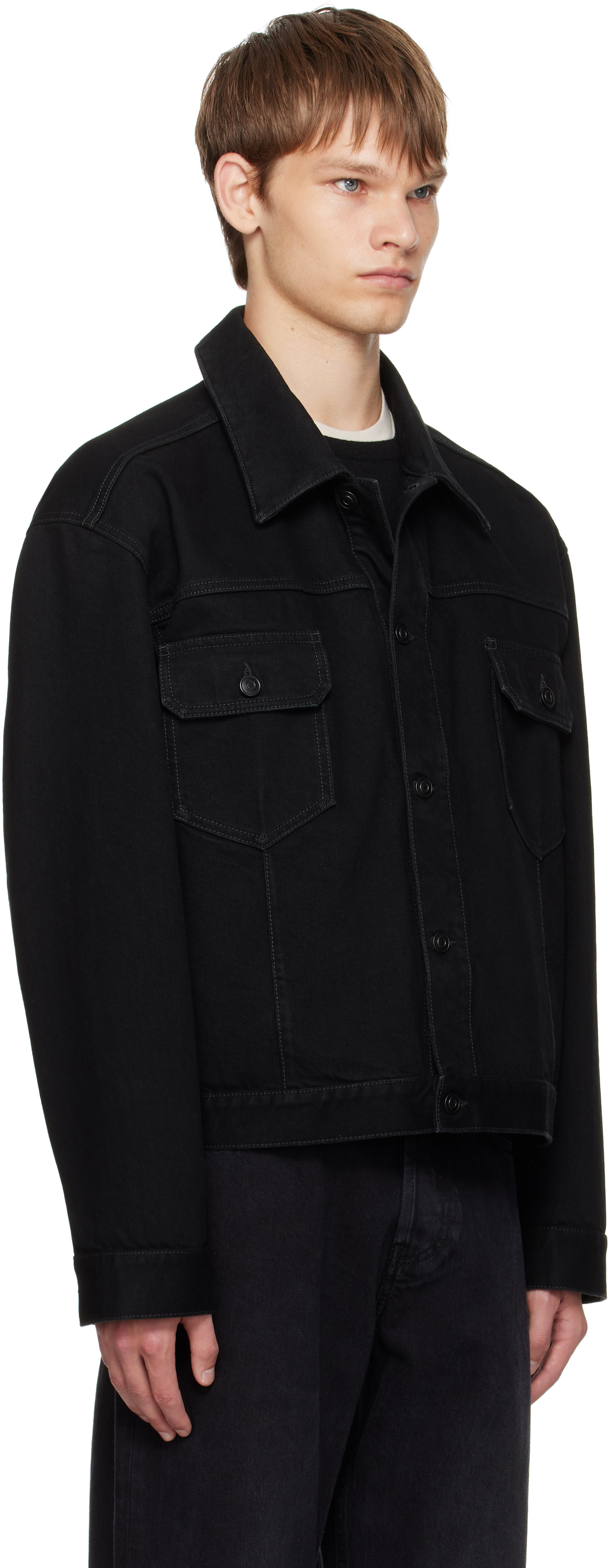 The Row Orson Cotton Jacket In Black