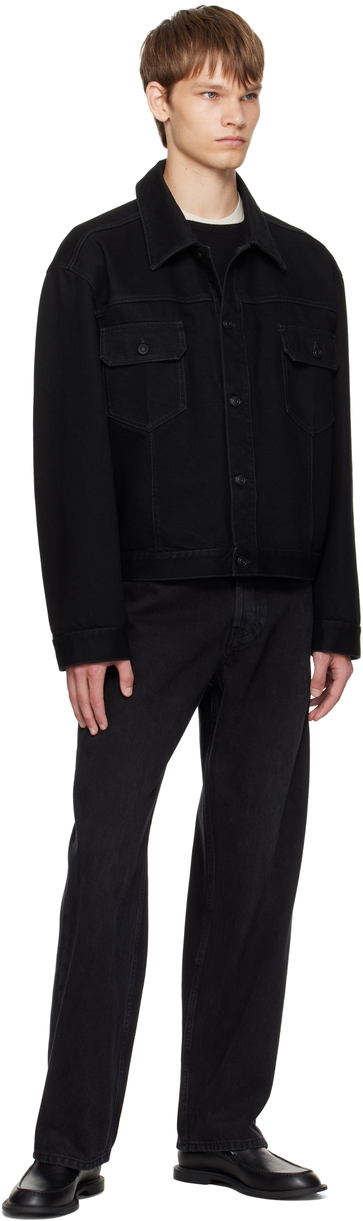 The Row Orson Cotton Jacket In Black