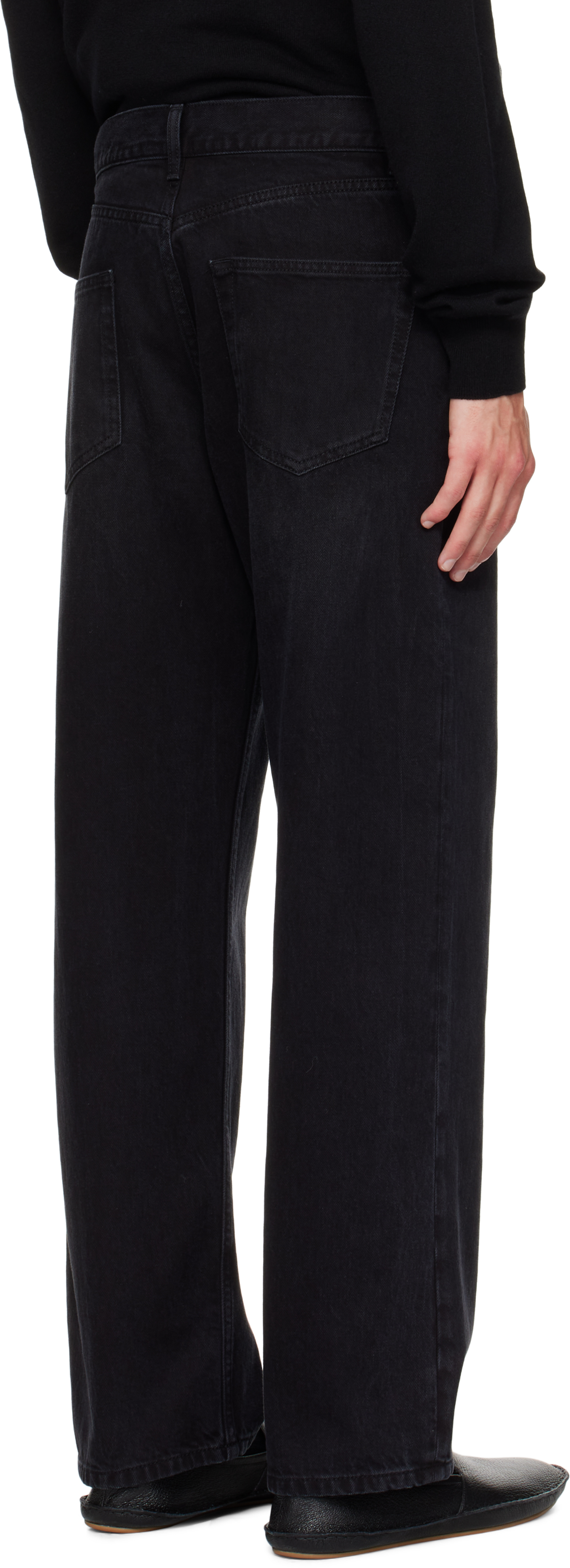 The Row Black Ross Jeans In Black