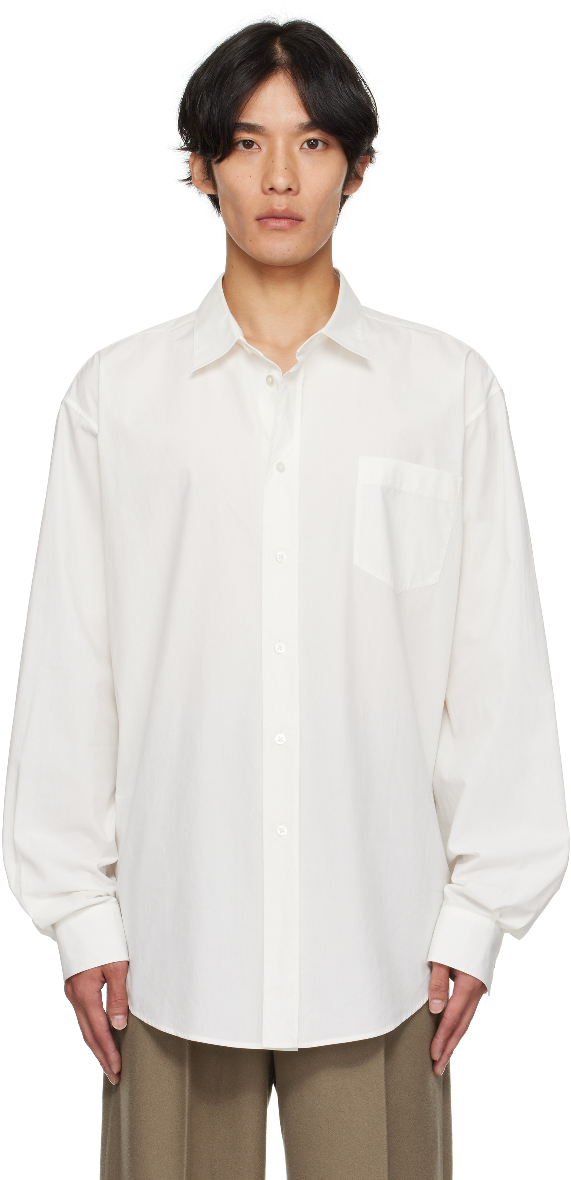 The Row: ホワイト Thane シャツ | SSENSE 日本