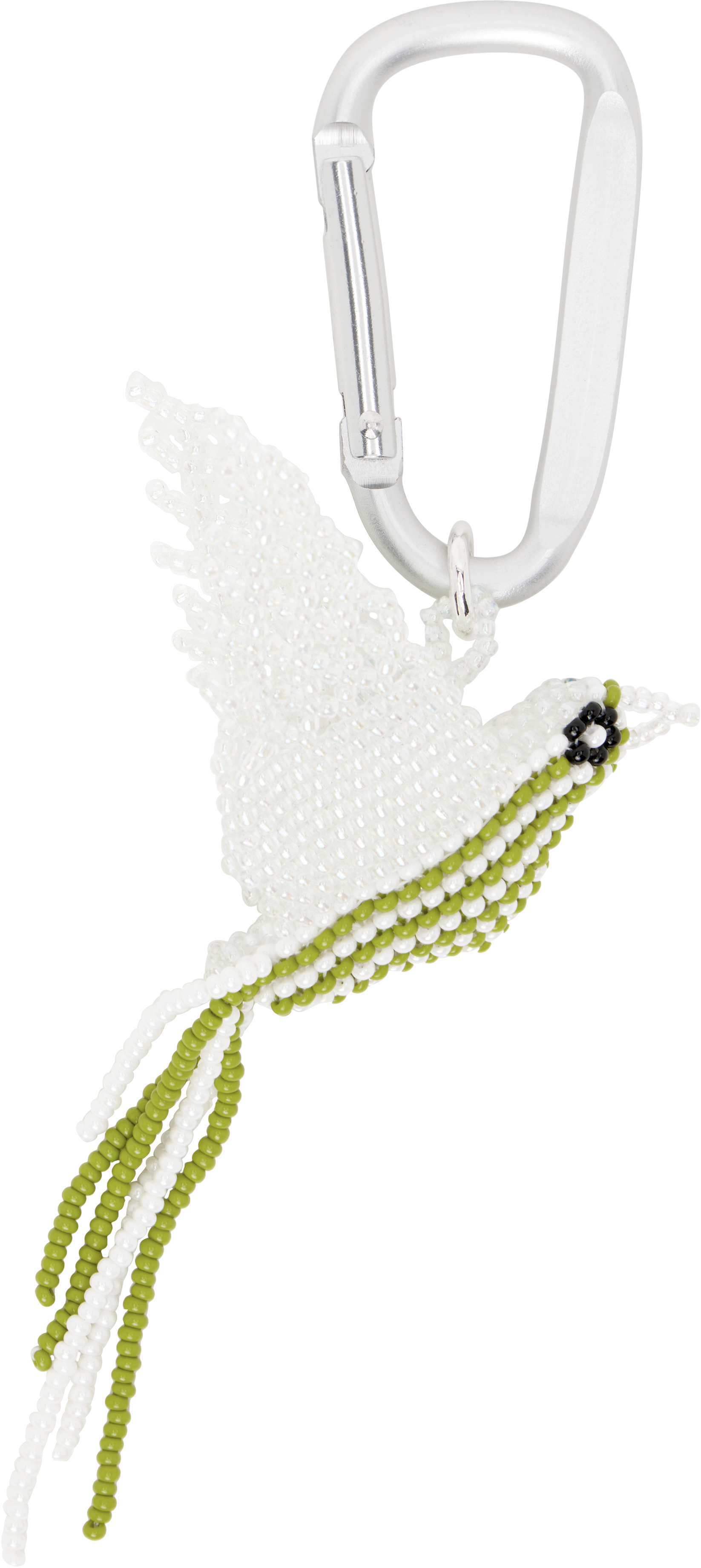 Silver Pajaro Carabiner Keychain