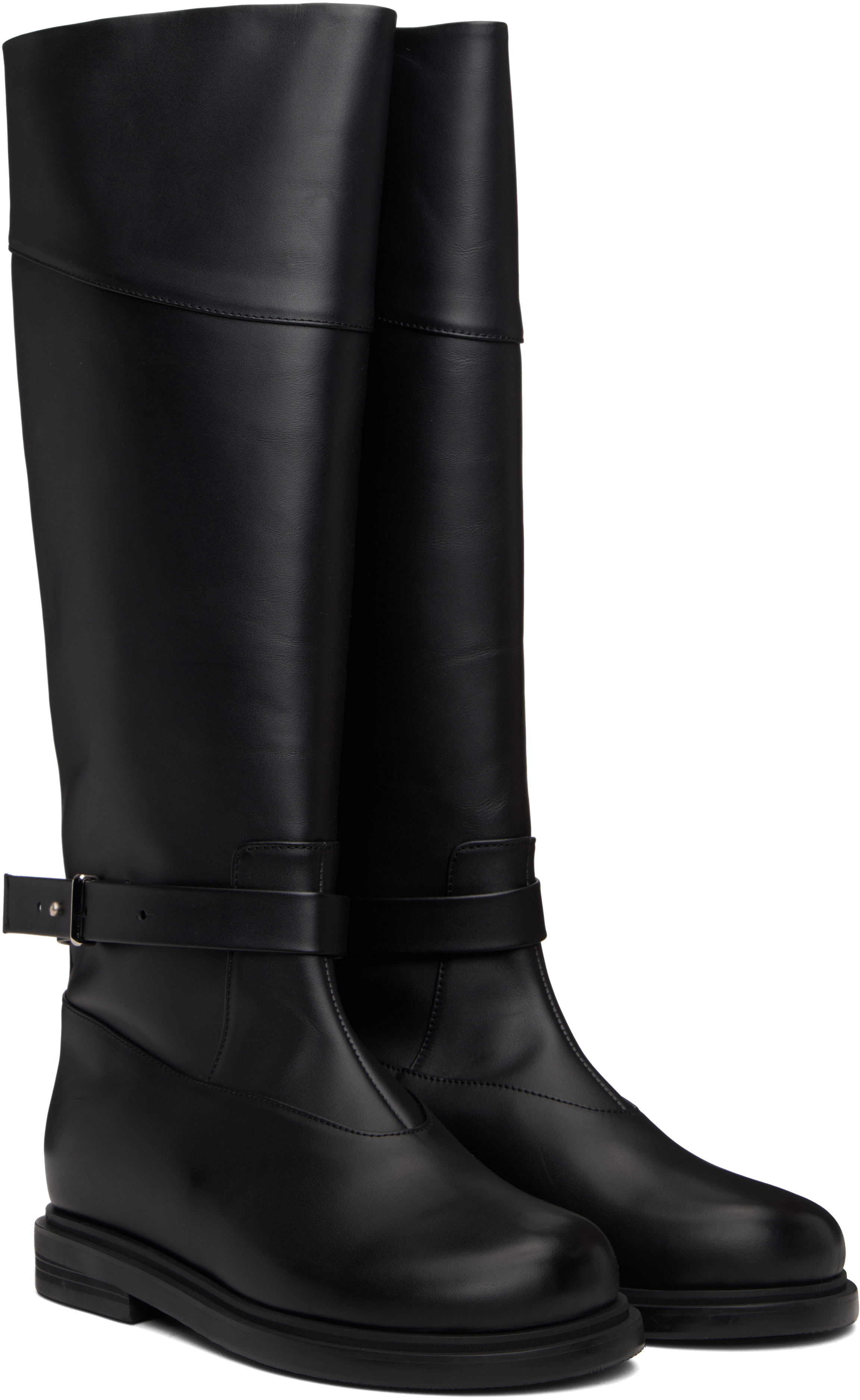 Epingler Black Belted Angt Long Tall Boots In Black