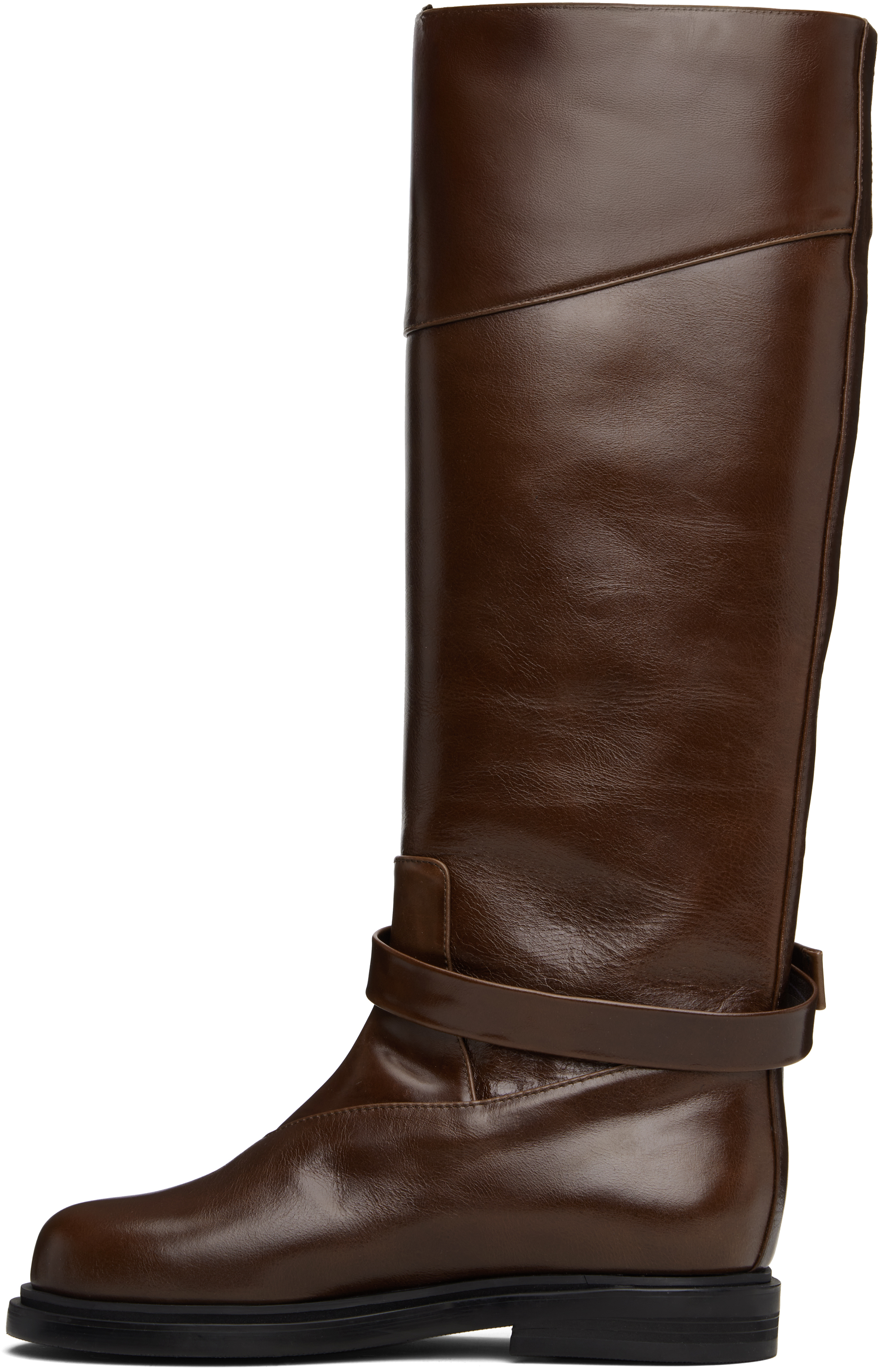 Epingler Tan Belted Angt Long Tall Boots In Brown