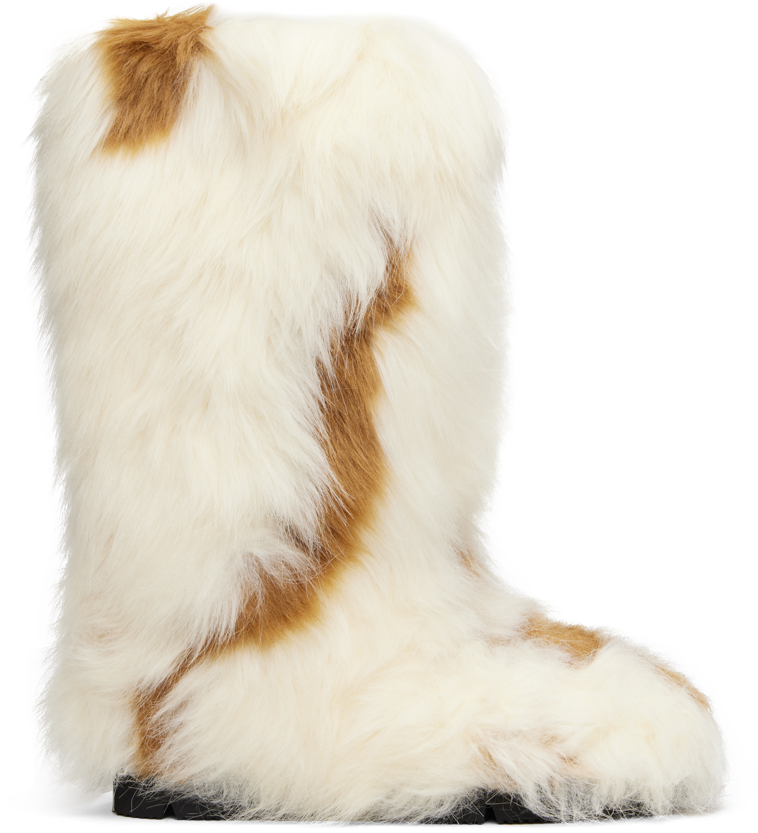 Epingler Beige & Brown Fofo Long Boots In Multi