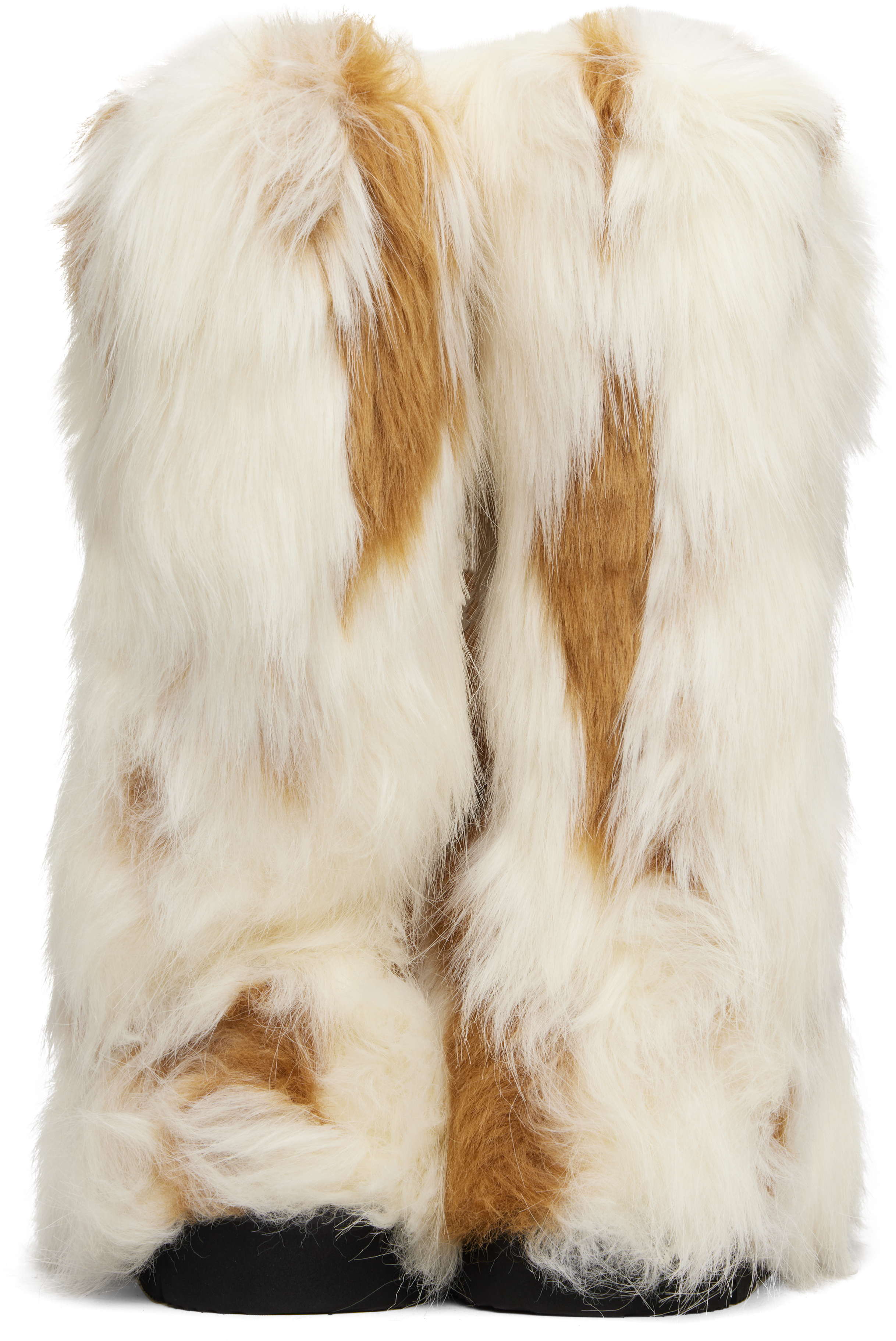 Epingler Beige & Brown Fofo Long Boots In Multi