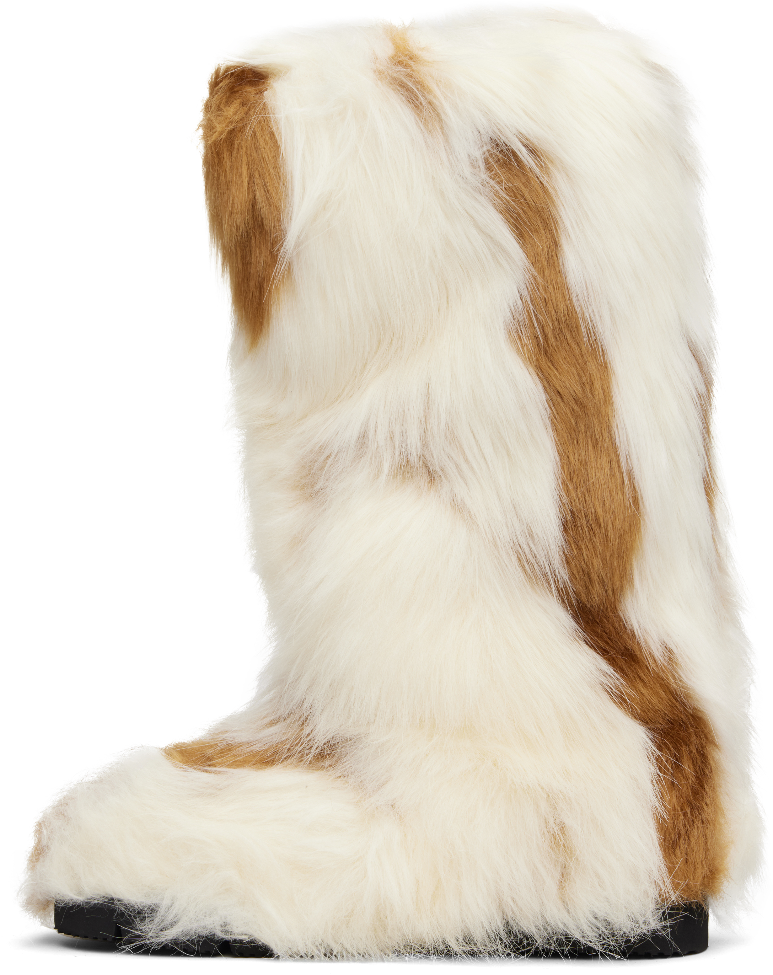 Epingler Beige & Brown Fofo Long Boots In Multi