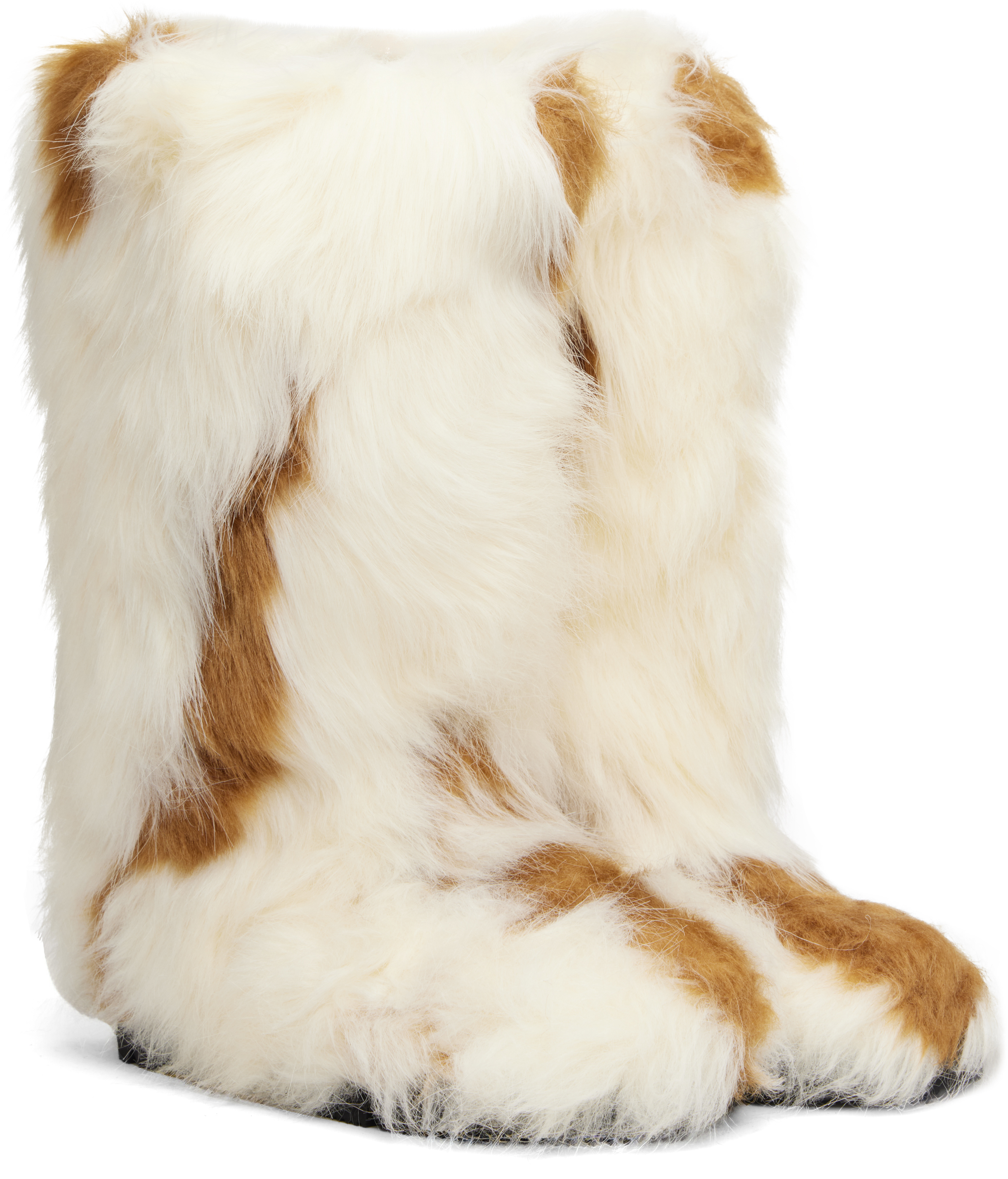 Epingler Beige & Brown Fofo Long Boots In Multi