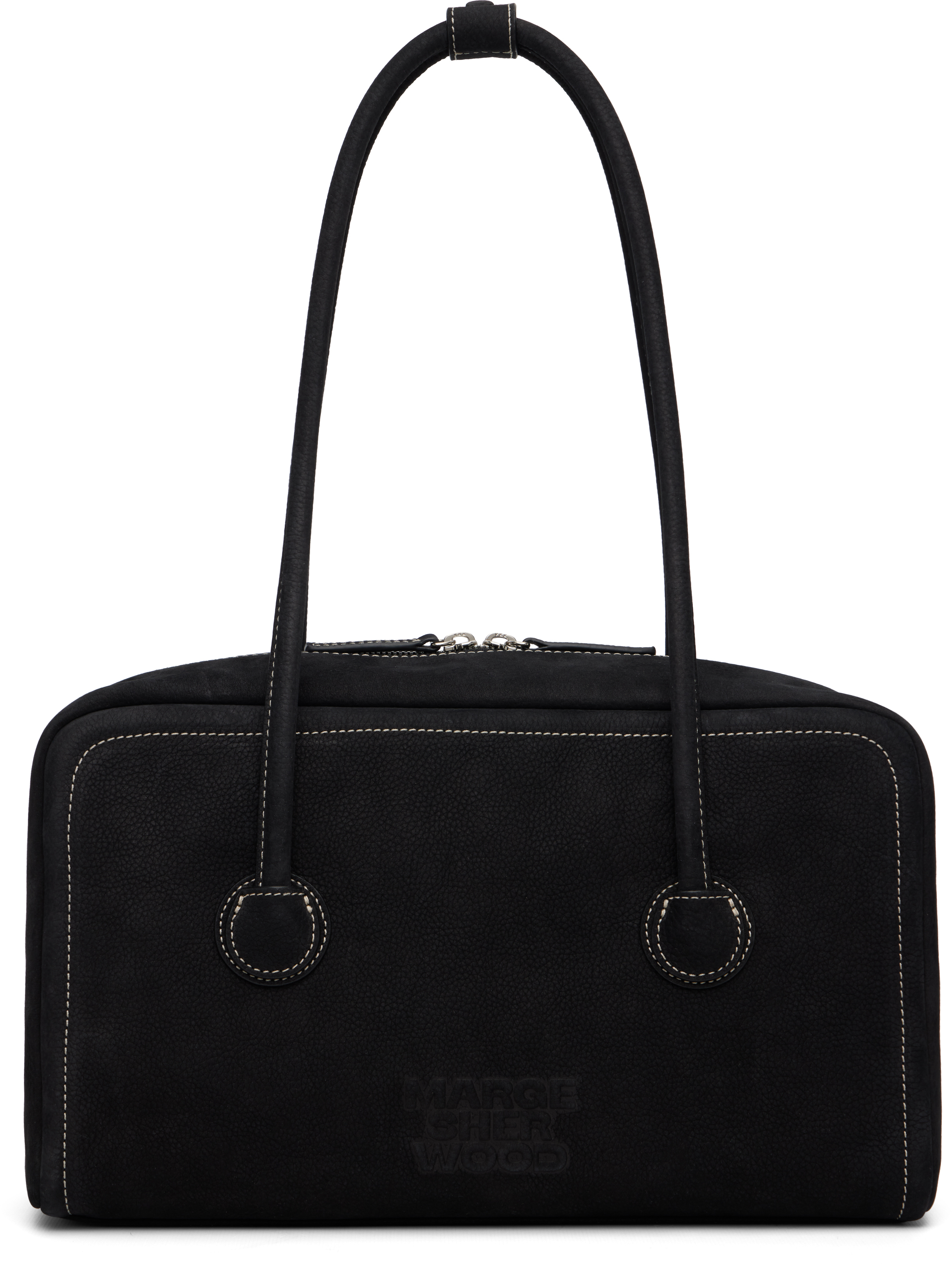 Black Soft Boston Bag by MARGESHERWOOD on Sale