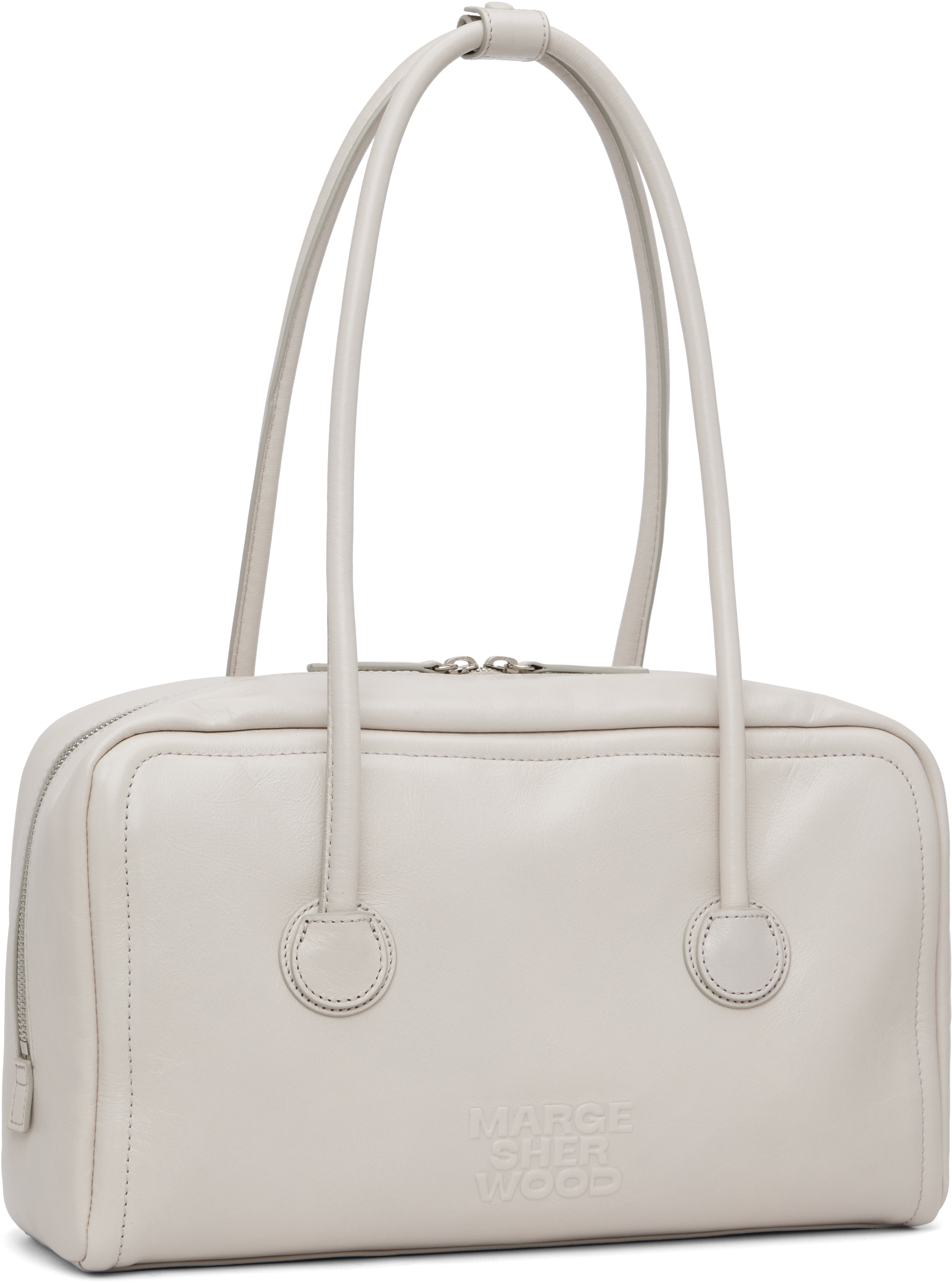 Margesherwood Gray Soft Boston Bag In Gray