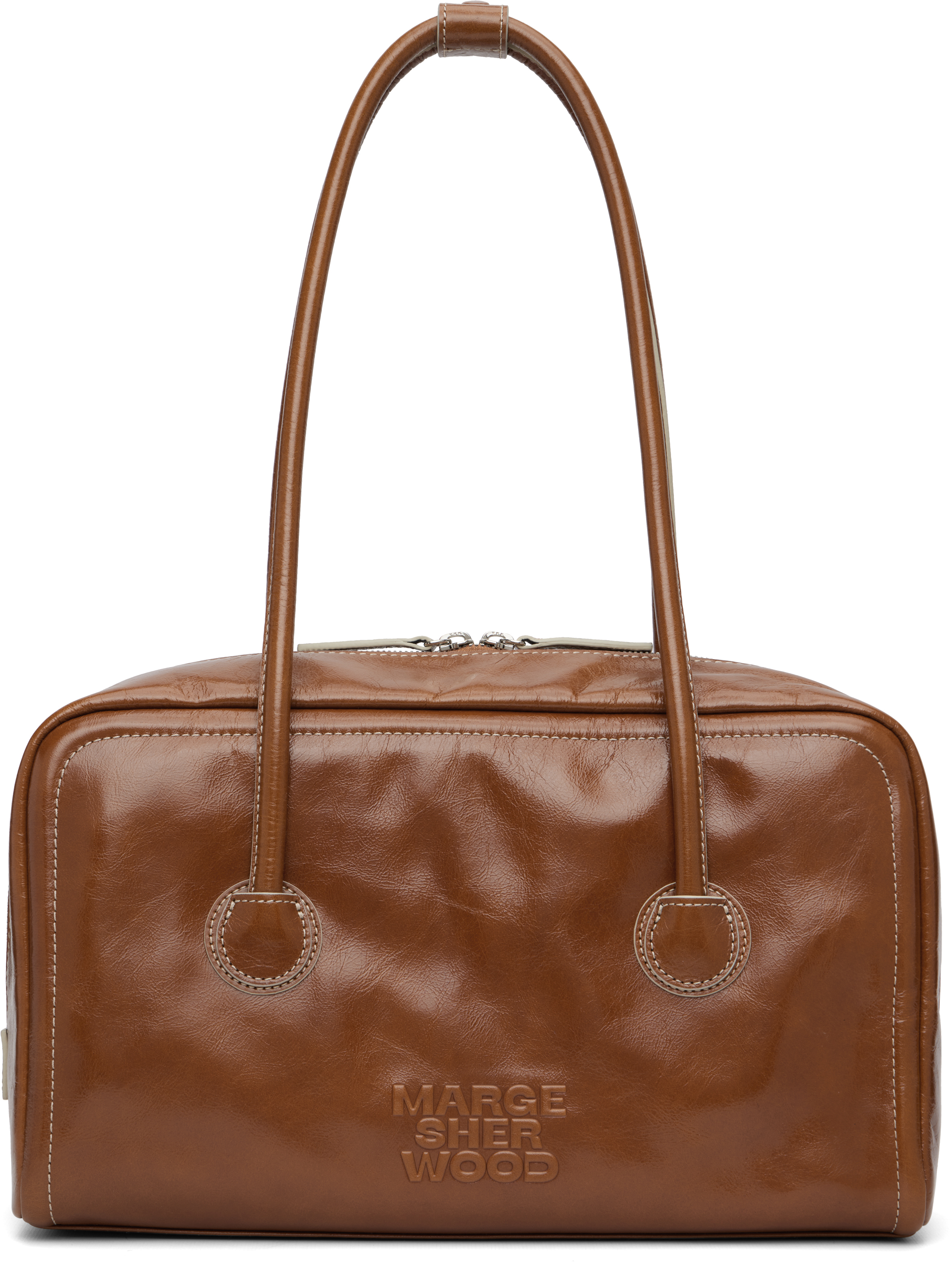 Margesherwood Brown Soft Boston Bag In Brown
