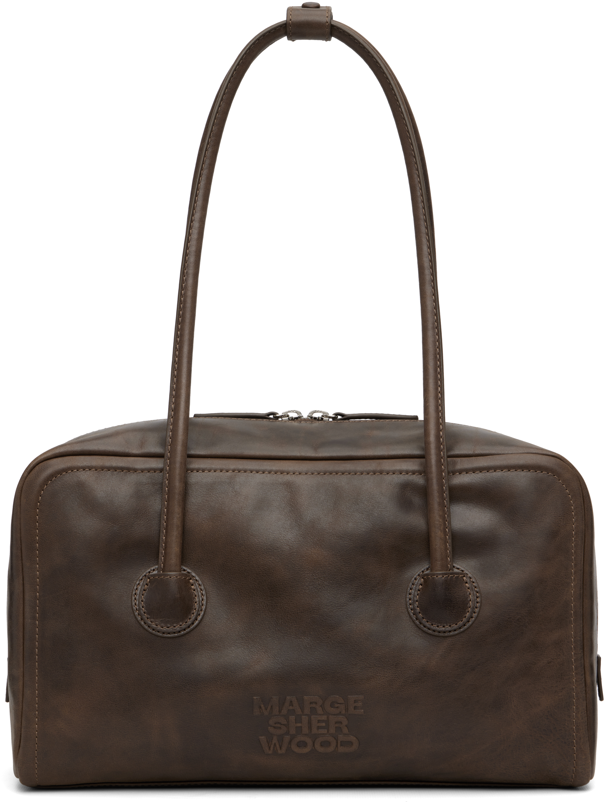 Margesherwood Brown Soft Boston Bag In Brown