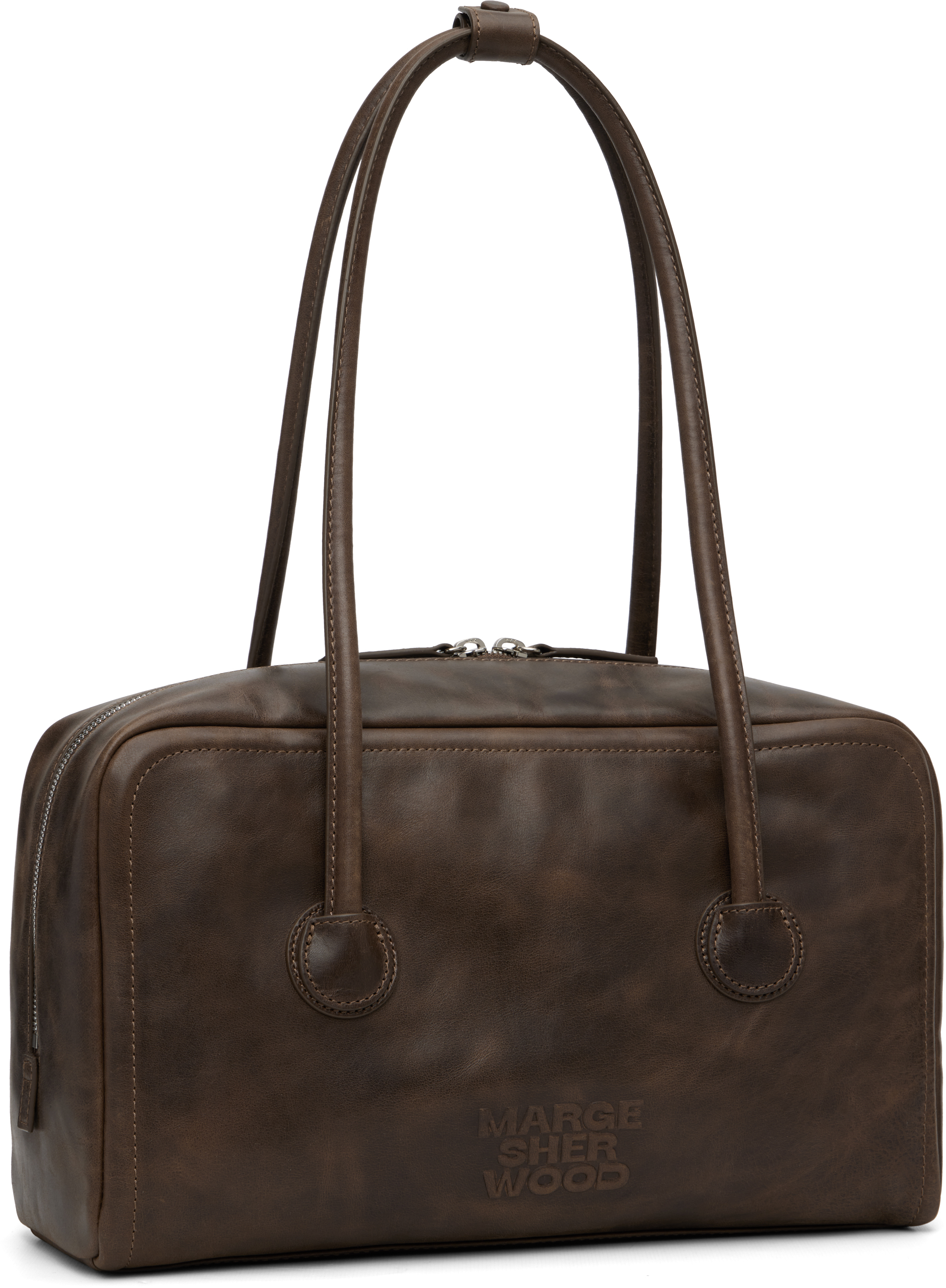 Margesherwood Brown Soft Boston Bag In Brown