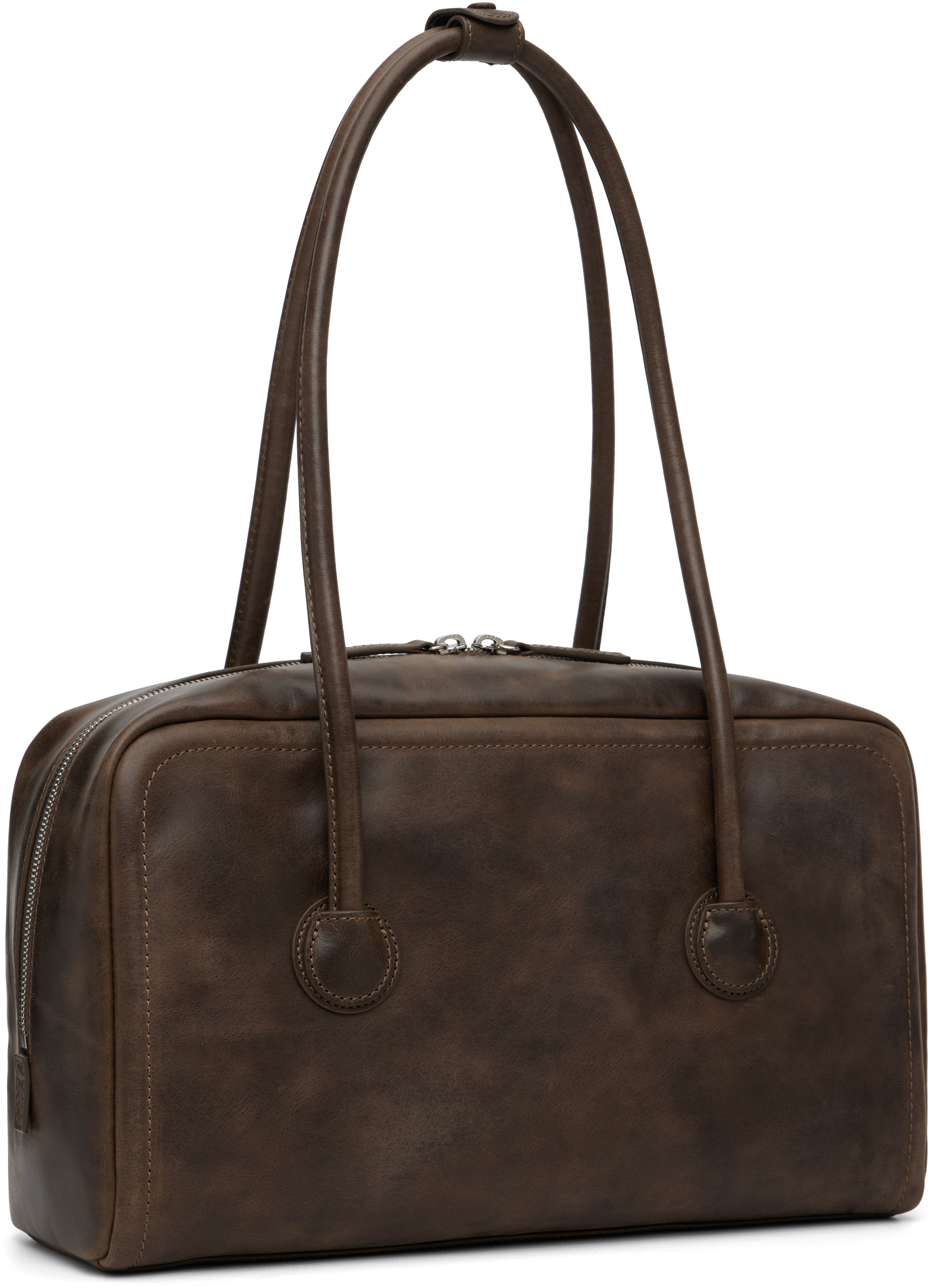 Margesherwood Brown Soft Boston Bag In Brown