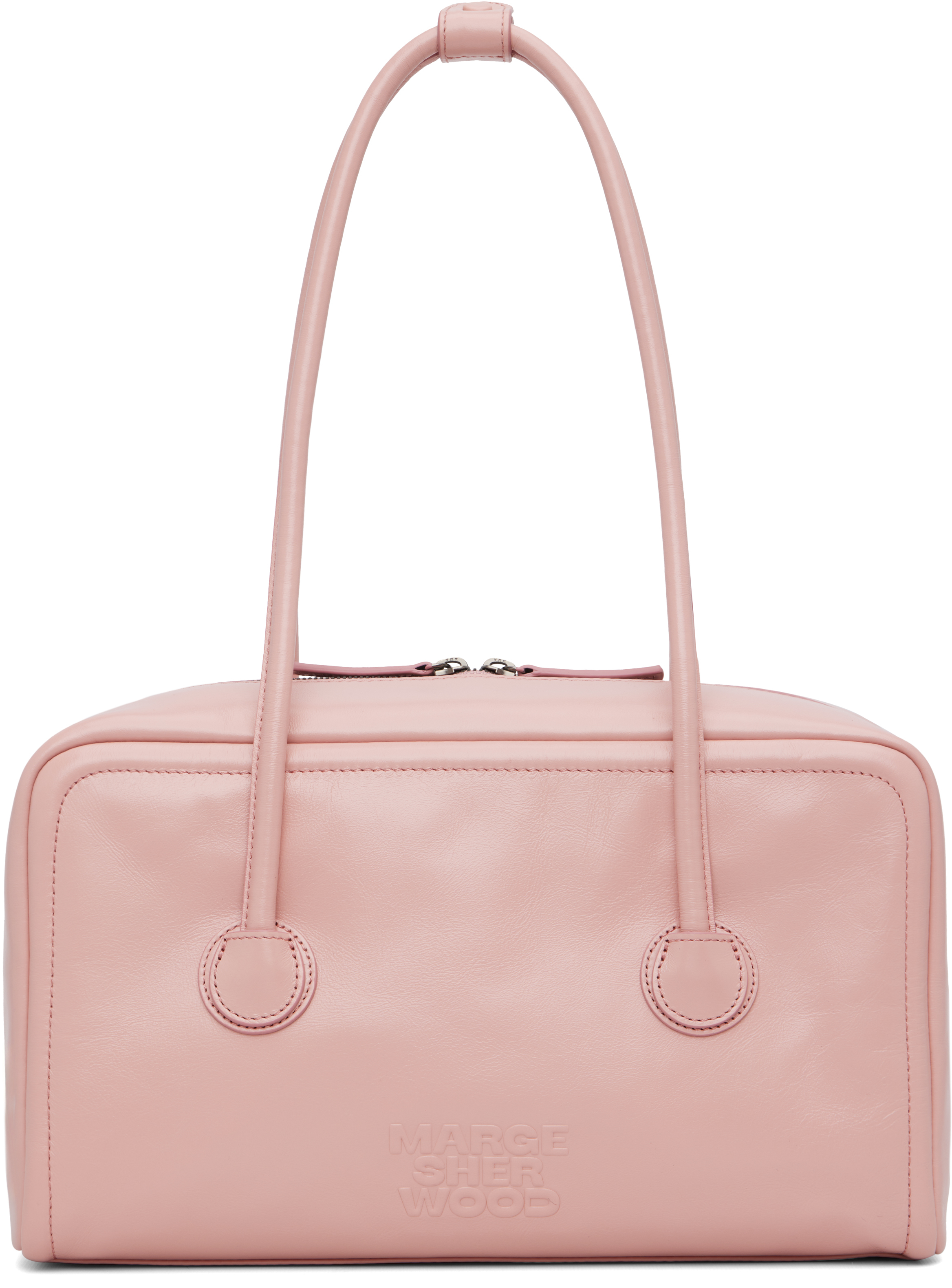 Pink Soft Boston Bag by MARGESHERWOOD on Sale