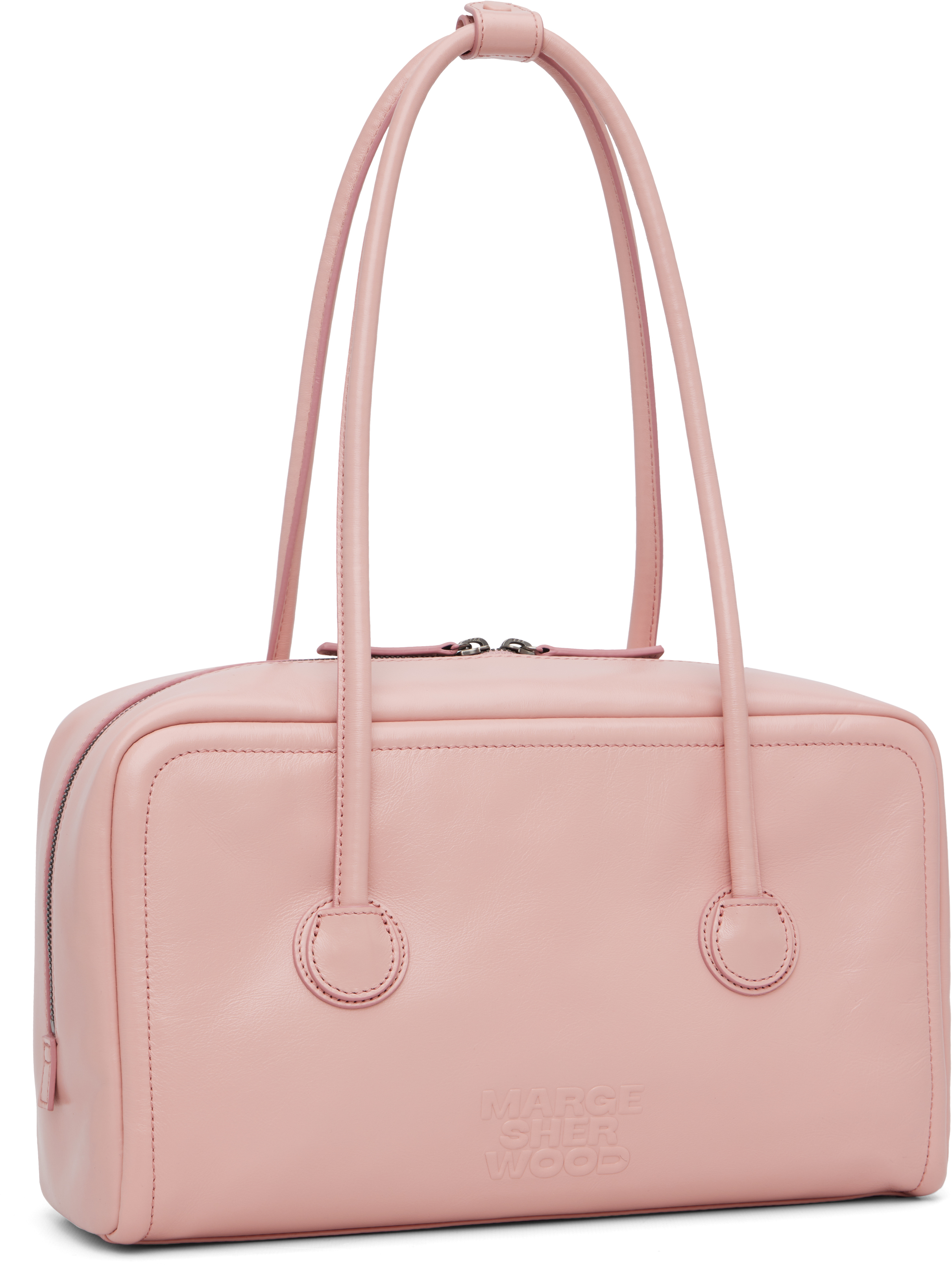 Margesherwood Pink Soft Boston Bag In Pink