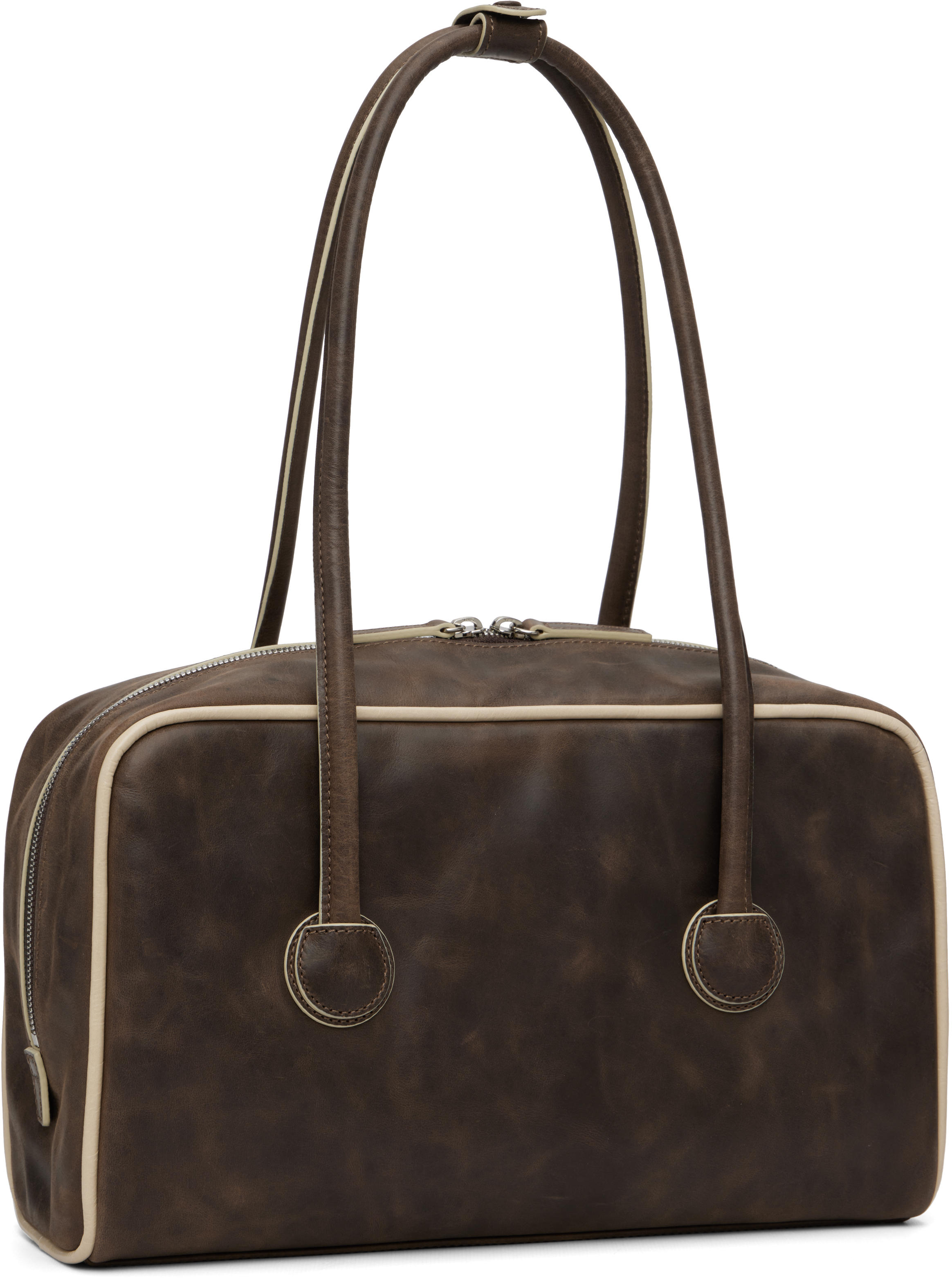 Margesherwood Brown Soft Boston Bag In Brown