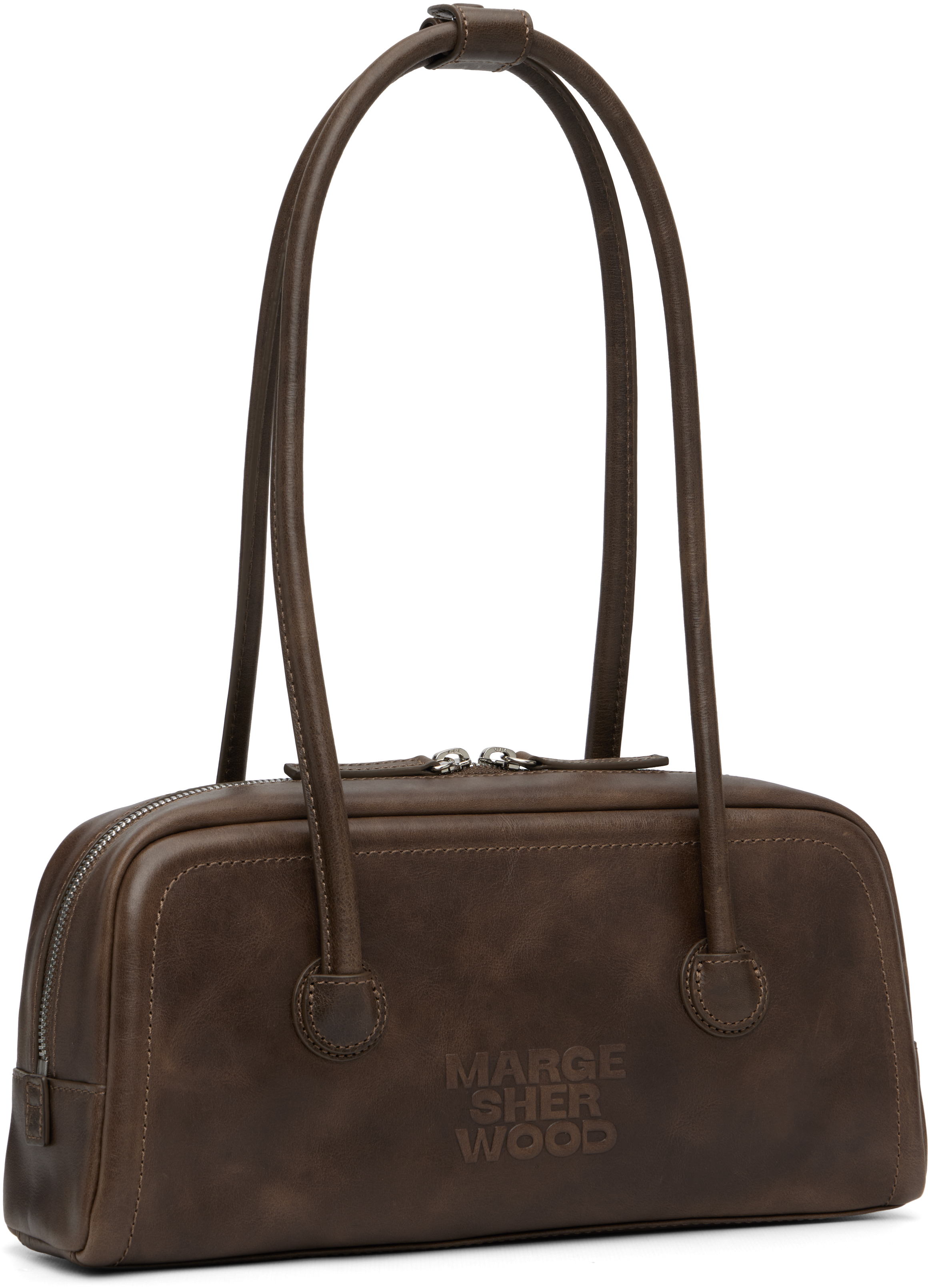 Margesherwood Brown Soft Boston Ew Bag In Brown