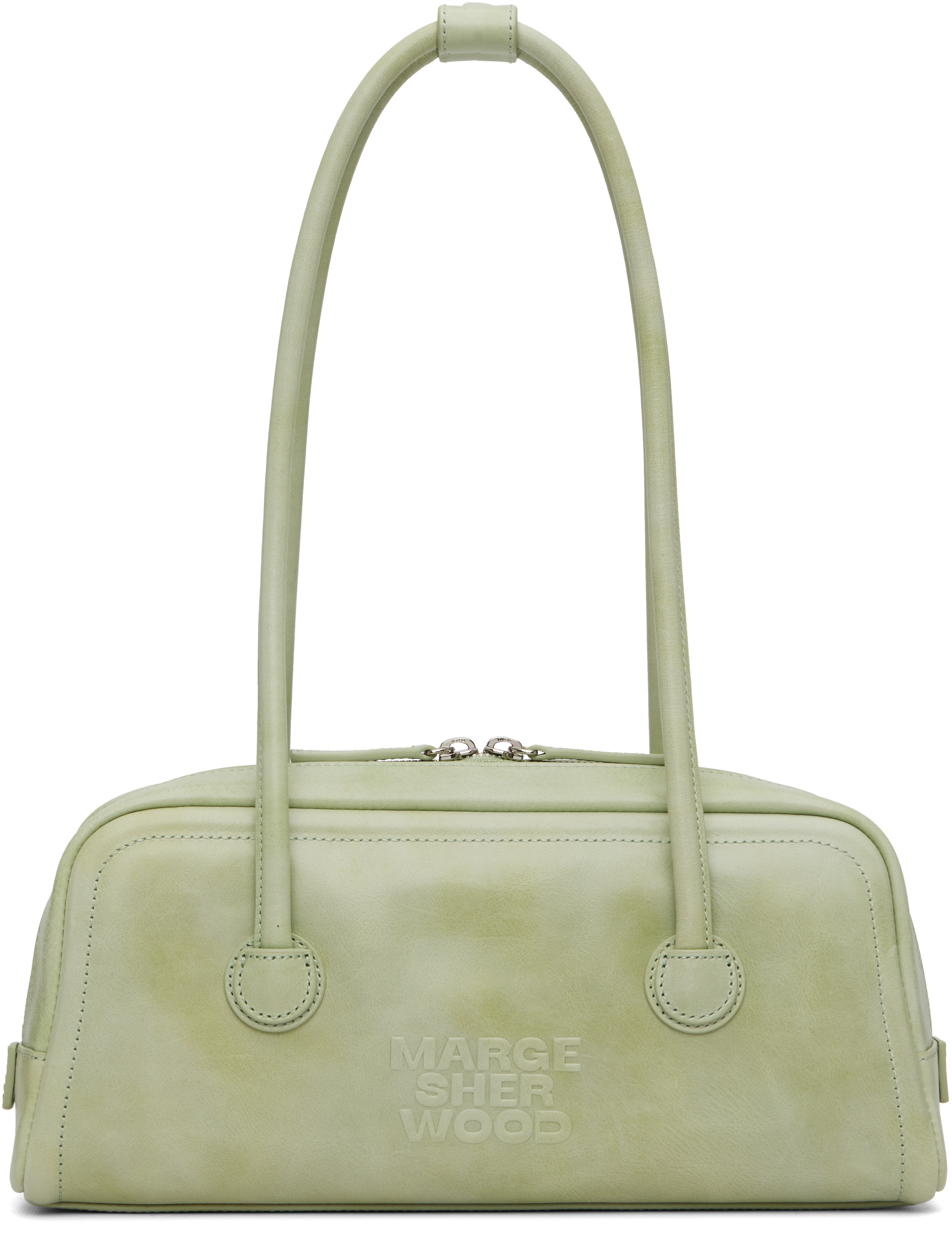 Margesherwood Soft Boston Ew Shoulder Bag In Green