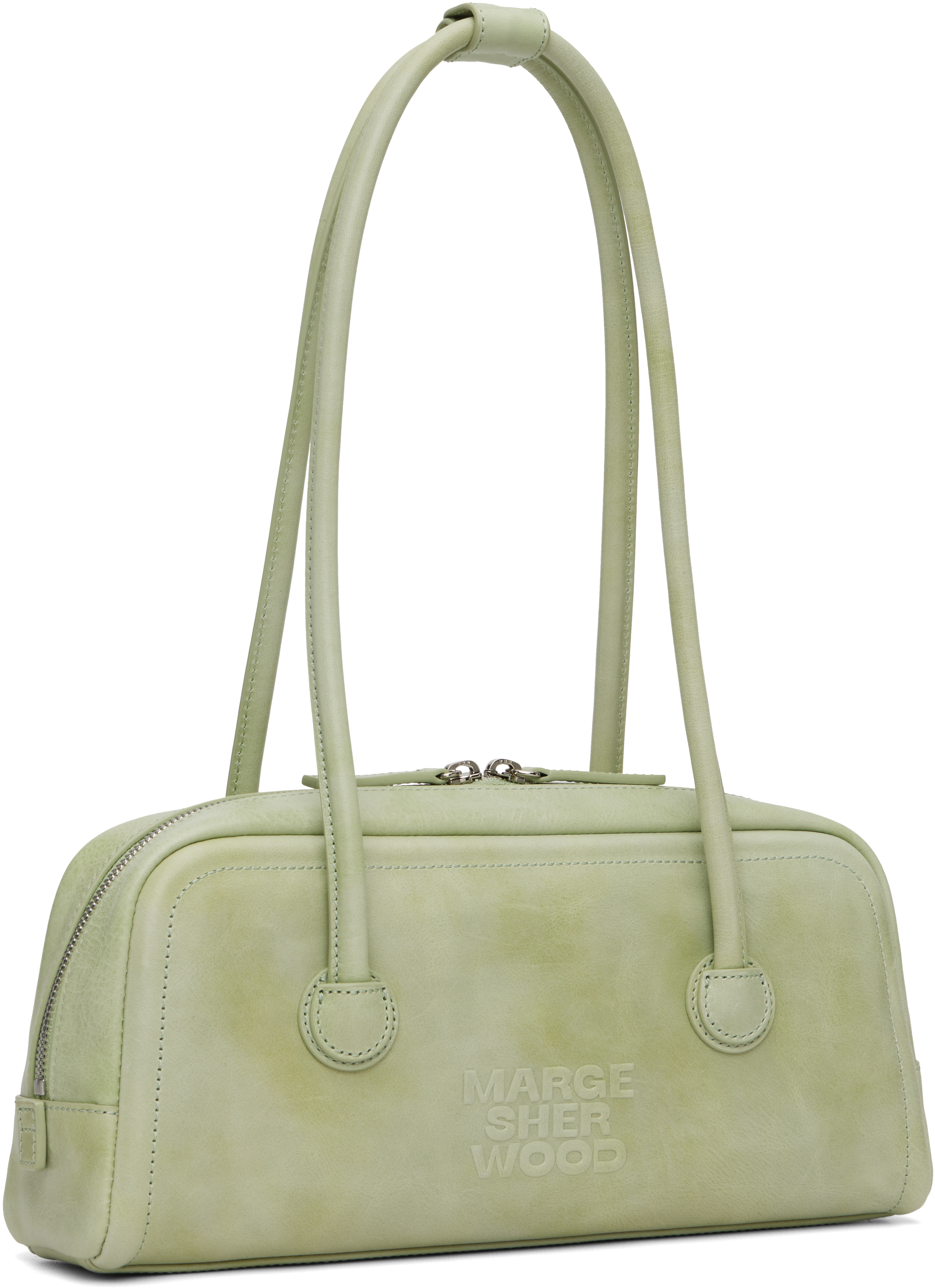 Margesherwood Soft Boston Ew Shoulder Bag In Green