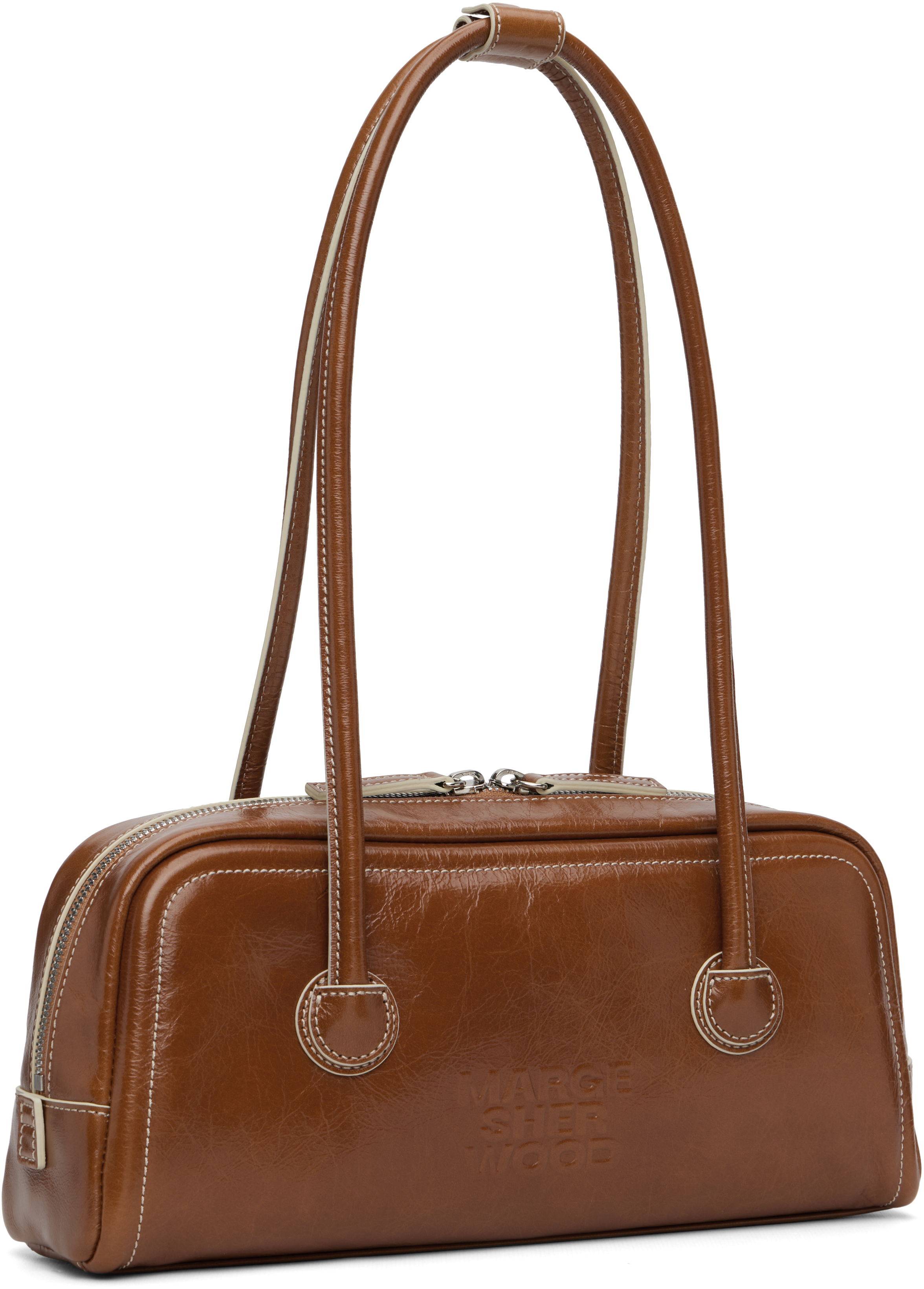 Margesherwood Brown Soft Boston Ew Bag In Brown