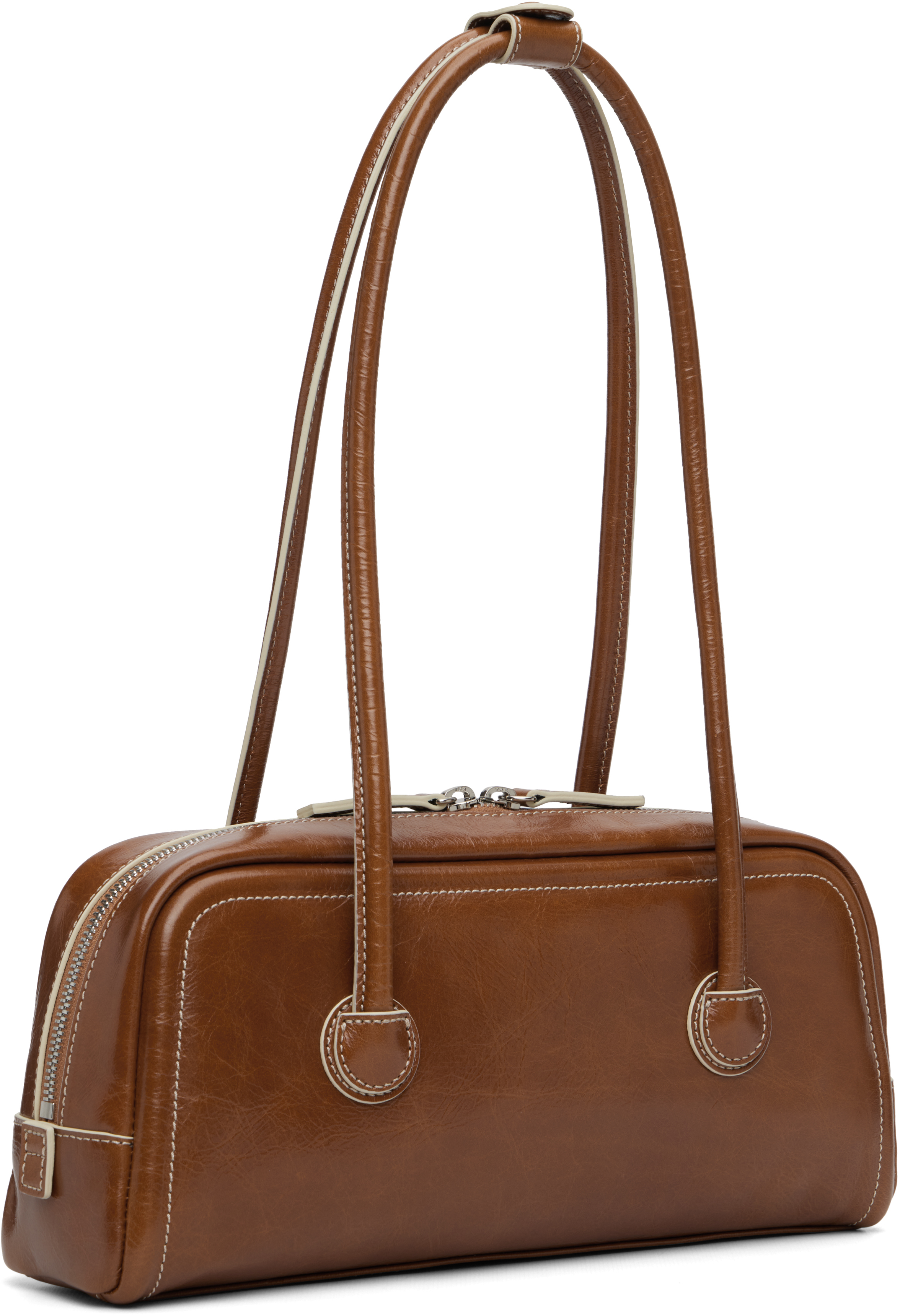 Margesherwood Brown Soft Boston Ew Bag In Brown