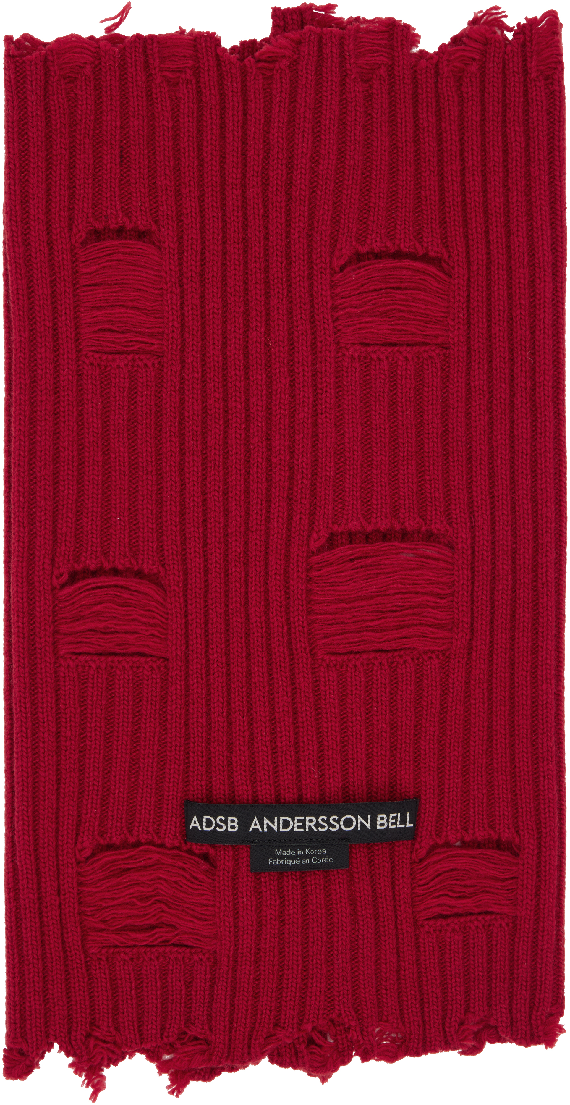 Andersson Bell Red Roghen Wool Tube Scarf In Red