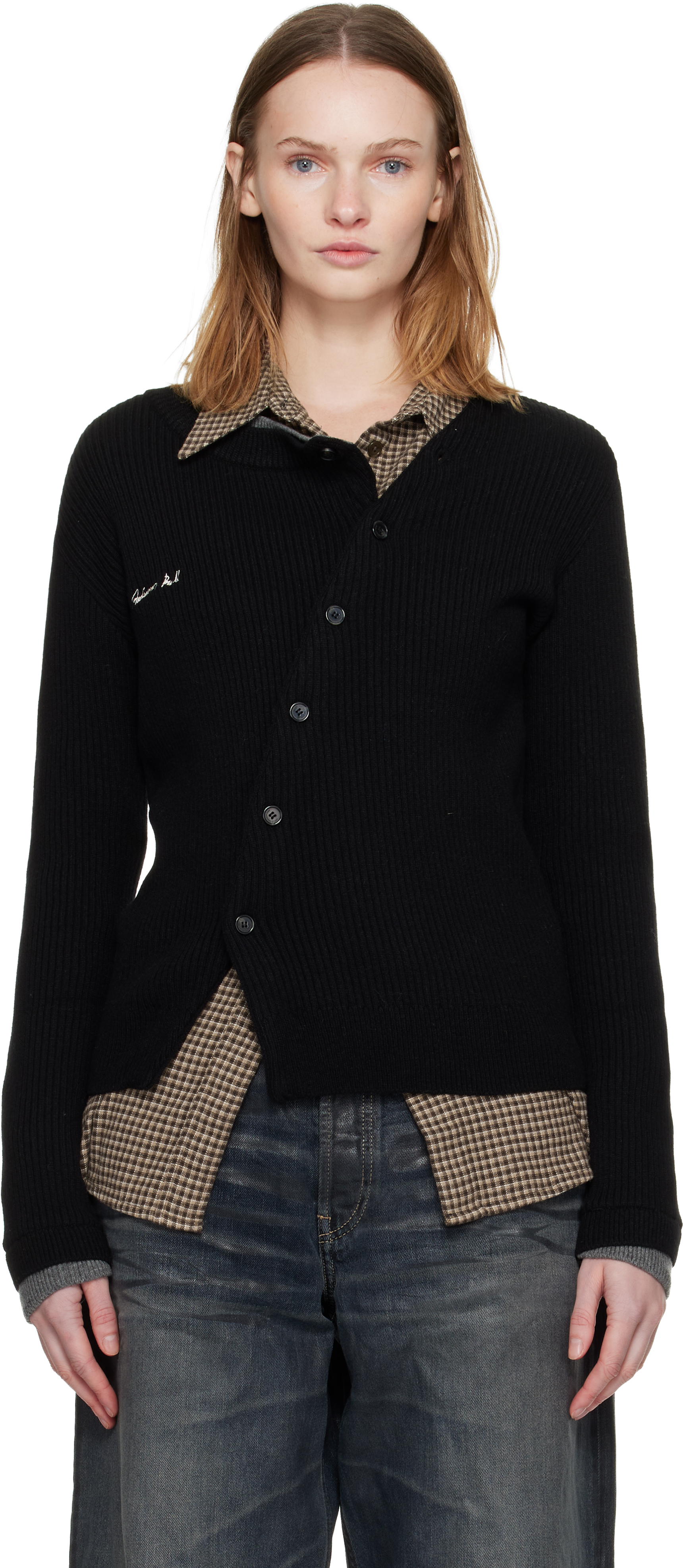 定価45100円 Andersson Bell アンダーソンベル　カーディガン 中古・古着通販】ANDERSON BELL (アンダースンベル) COLLAR ZIP KNIT