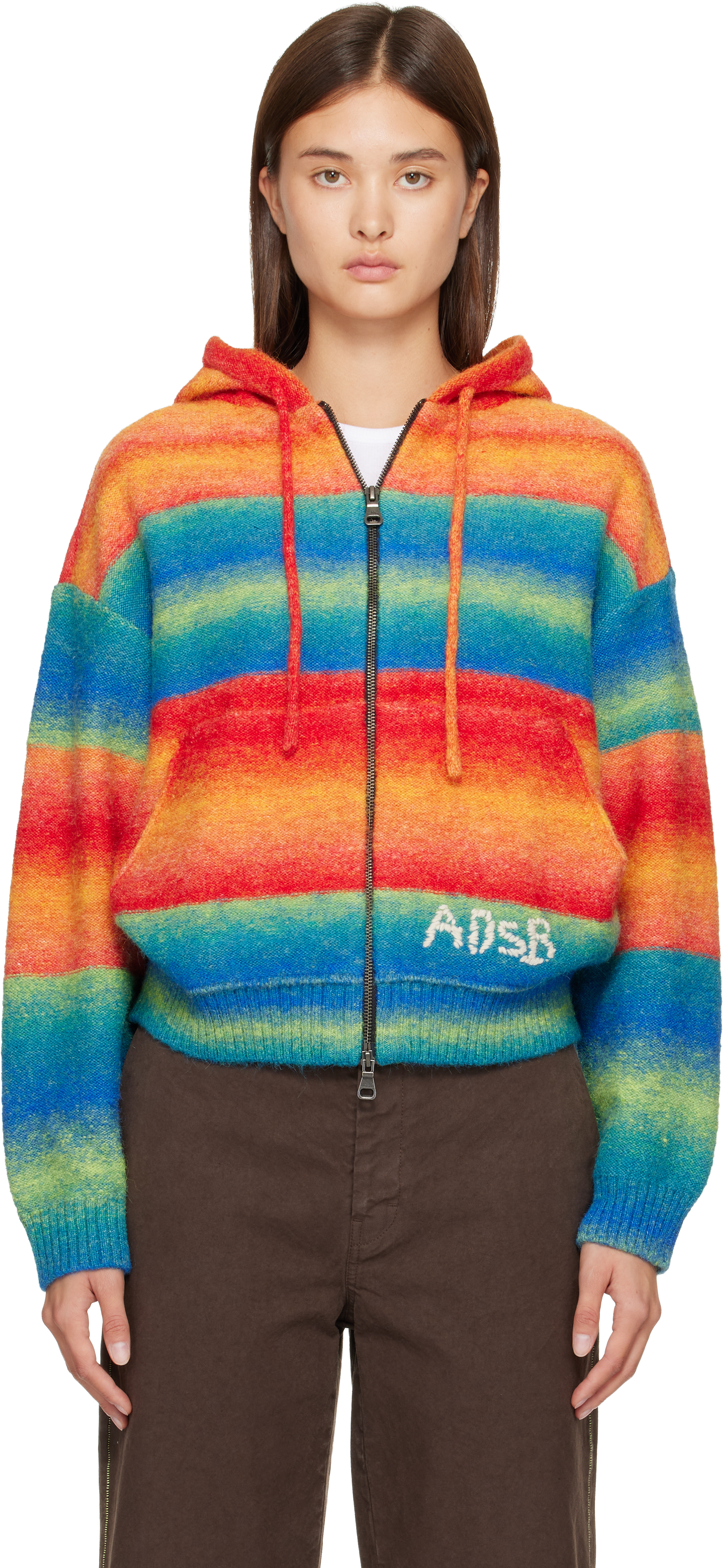 Andersson Bell Orange & Blue Multi Gradient Hoodie In Multi