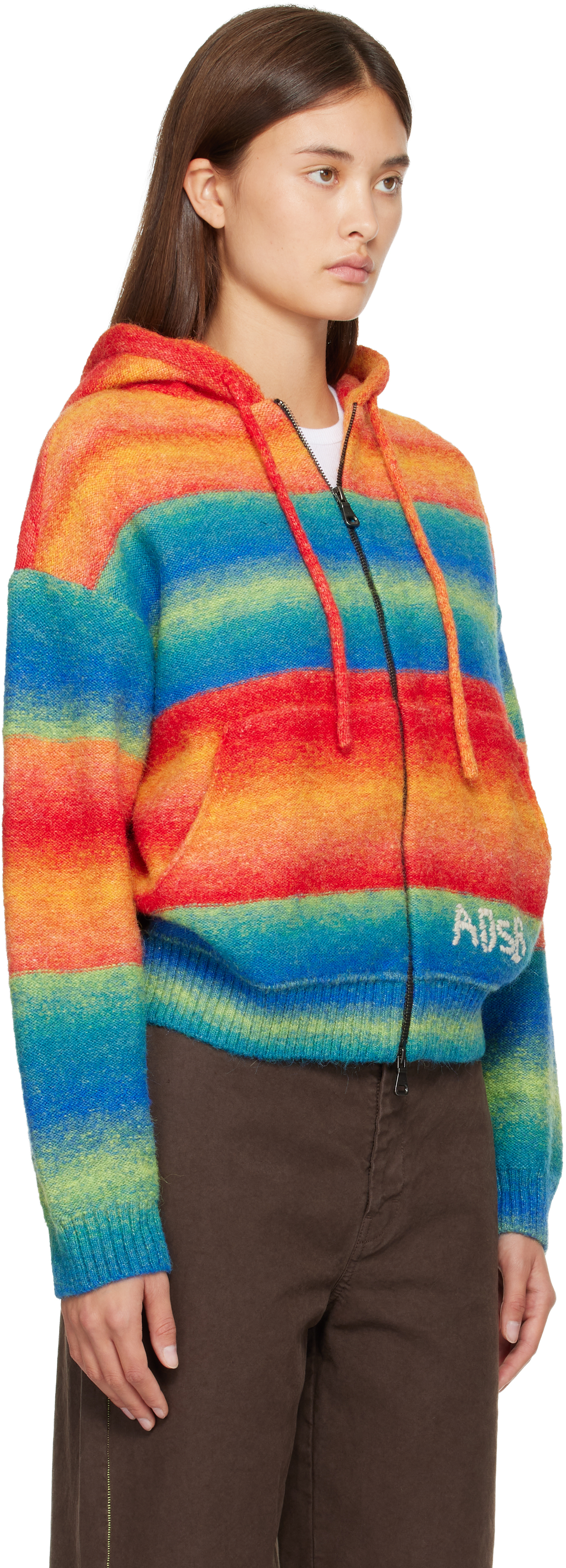 Andersson Bell Orange & Blue Multi Gradient Hoodie In Multi