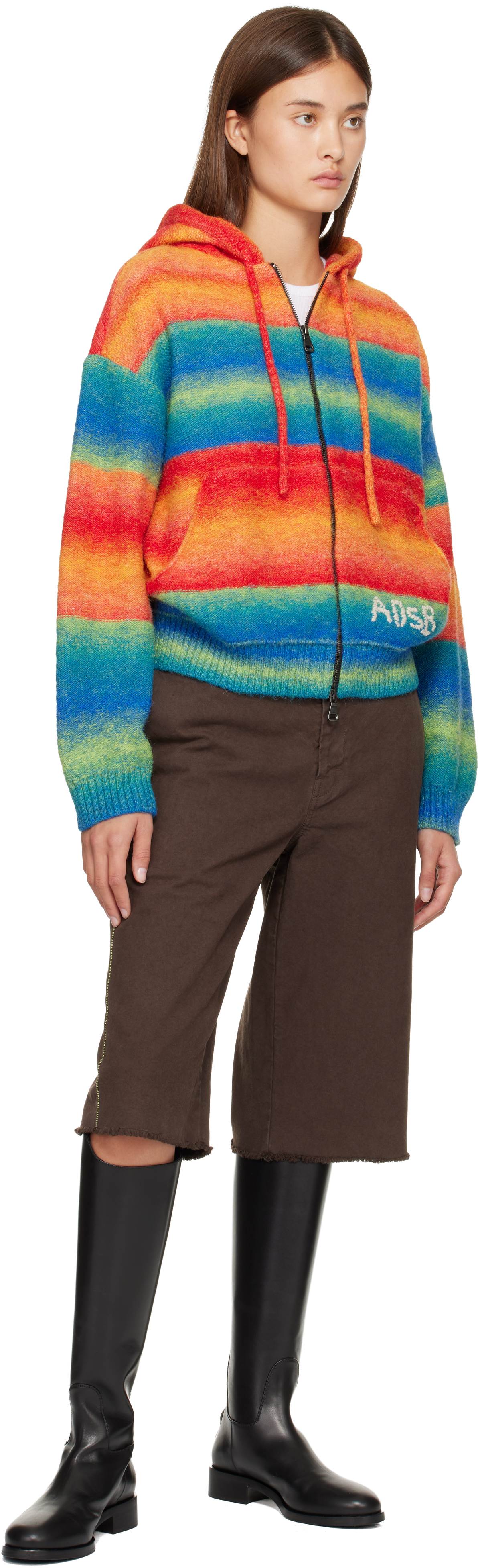 Andersson Bell Orange & Blue Multi Gradient Hoodie In Multi