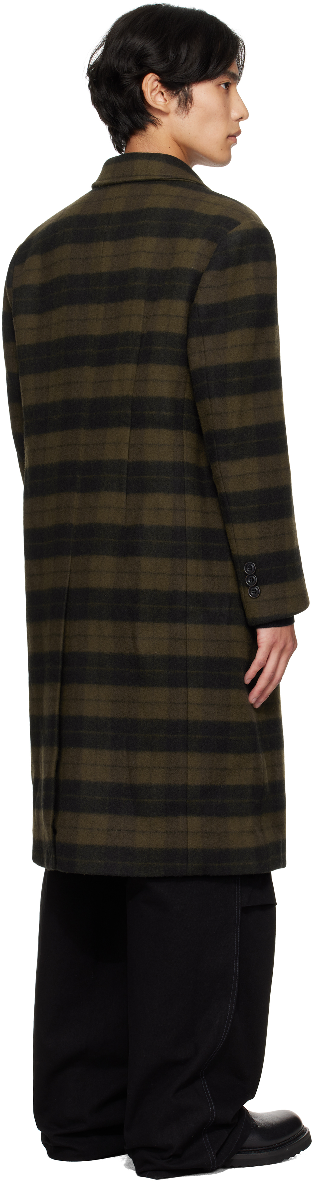 Andersson Bell Green Lacie Check Buttons Coat In Green