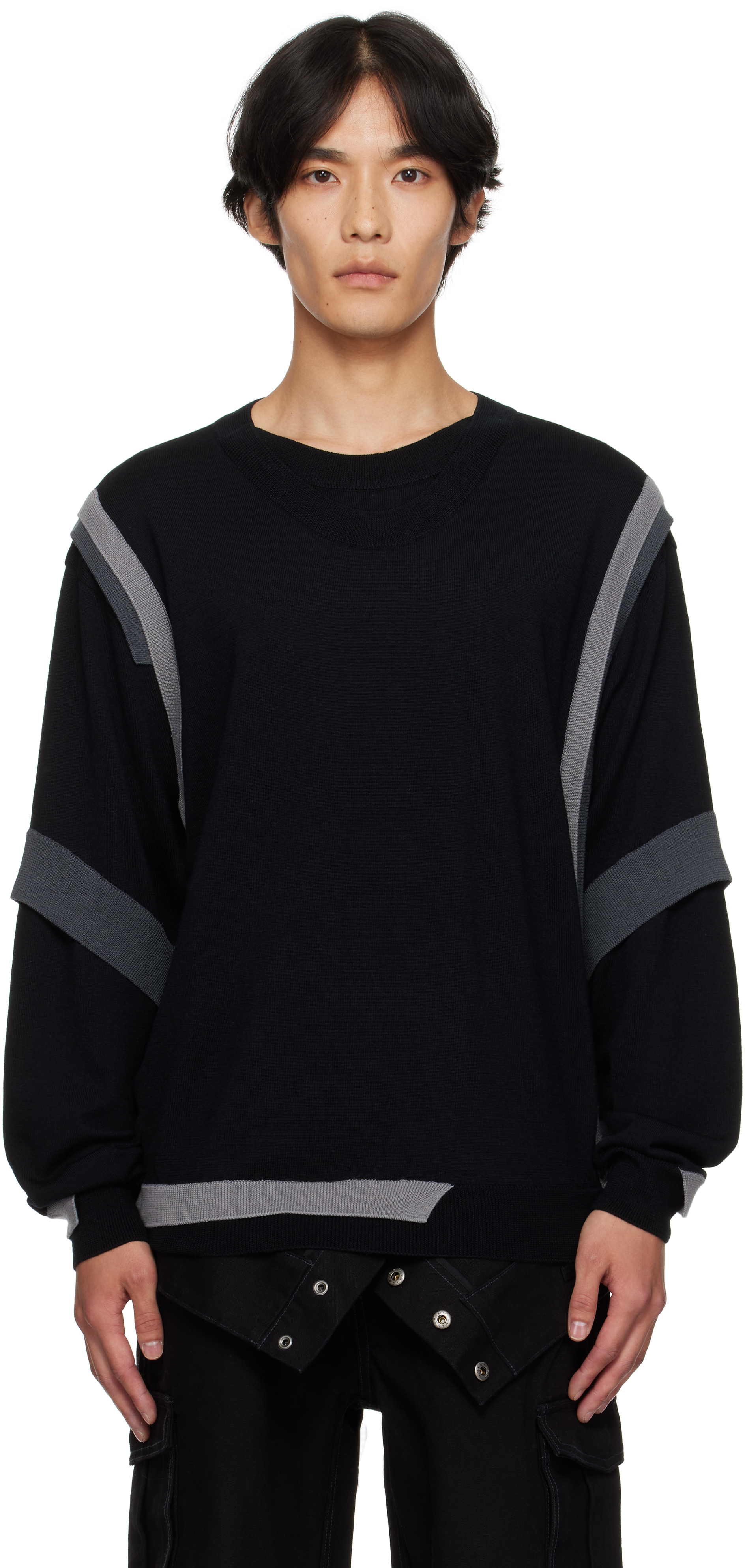 [ANDERSSON BELL] LAYERED CREW-NECK SWEATER ☆送料込☆ ANDERSSON BELL] LAYERED CREW-NECK SWEATER ☆送料込
