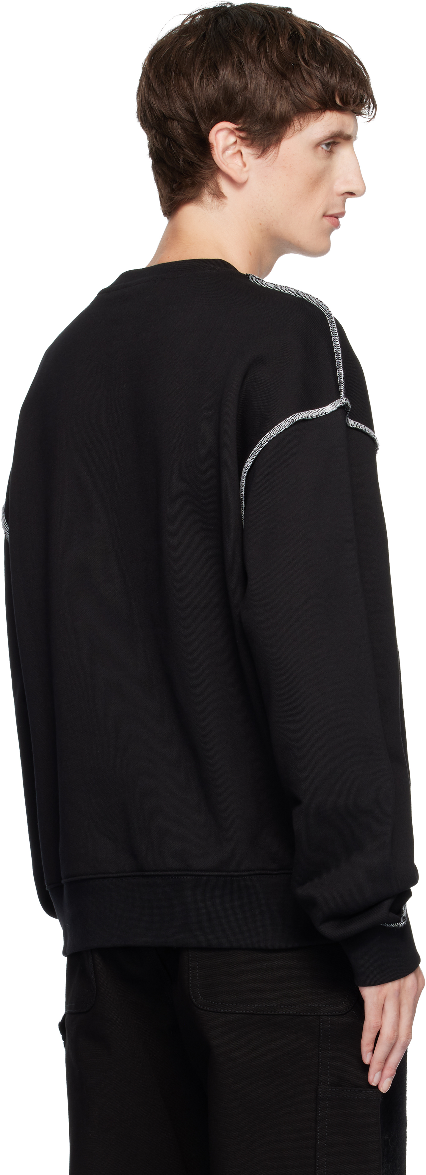 Andersson Bell Black Liquid Logo Sweatshirt In Black