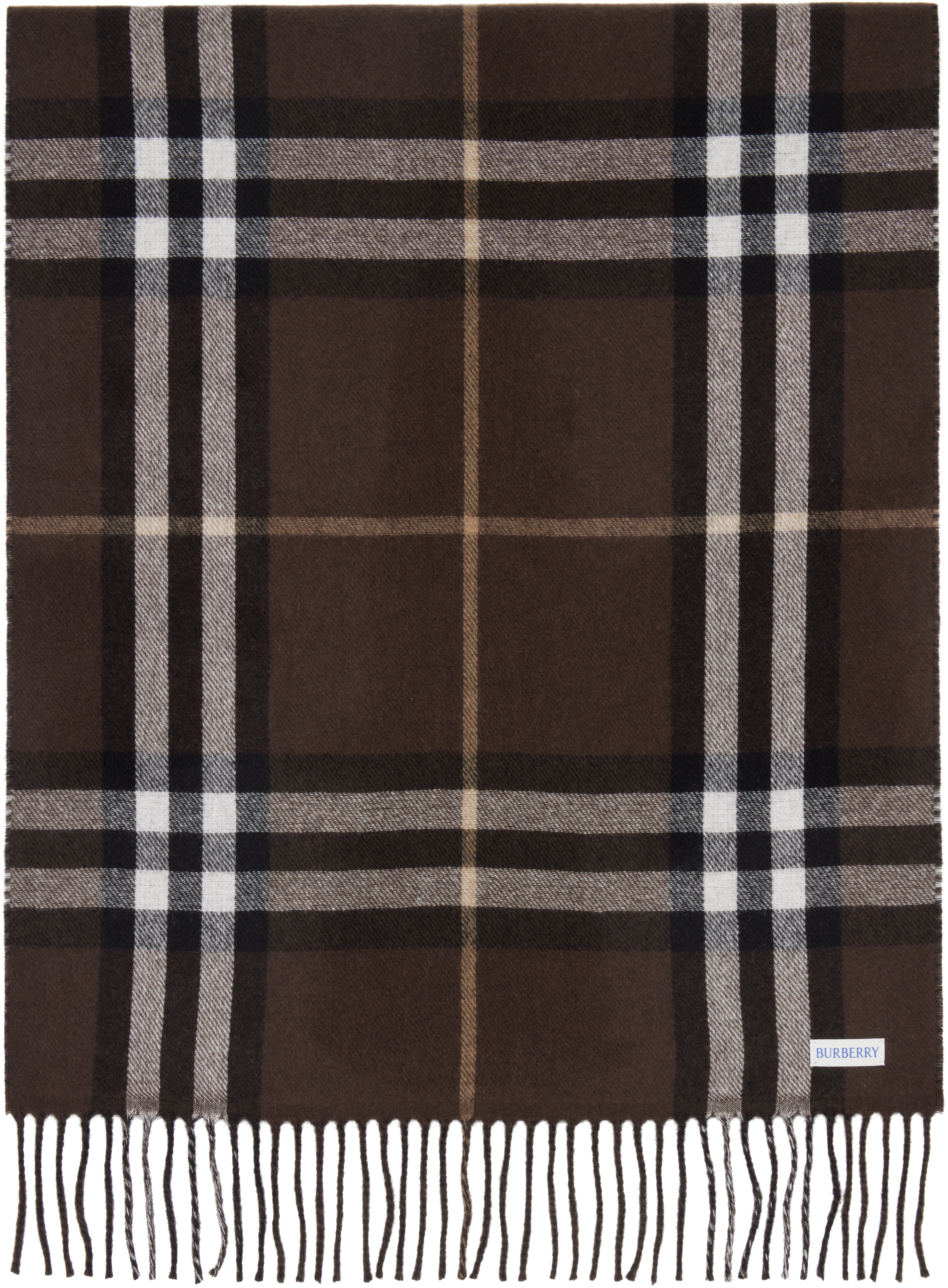 Burberry ブラウン Stormy Knight リバーシブル ワイド マフラー In Brown