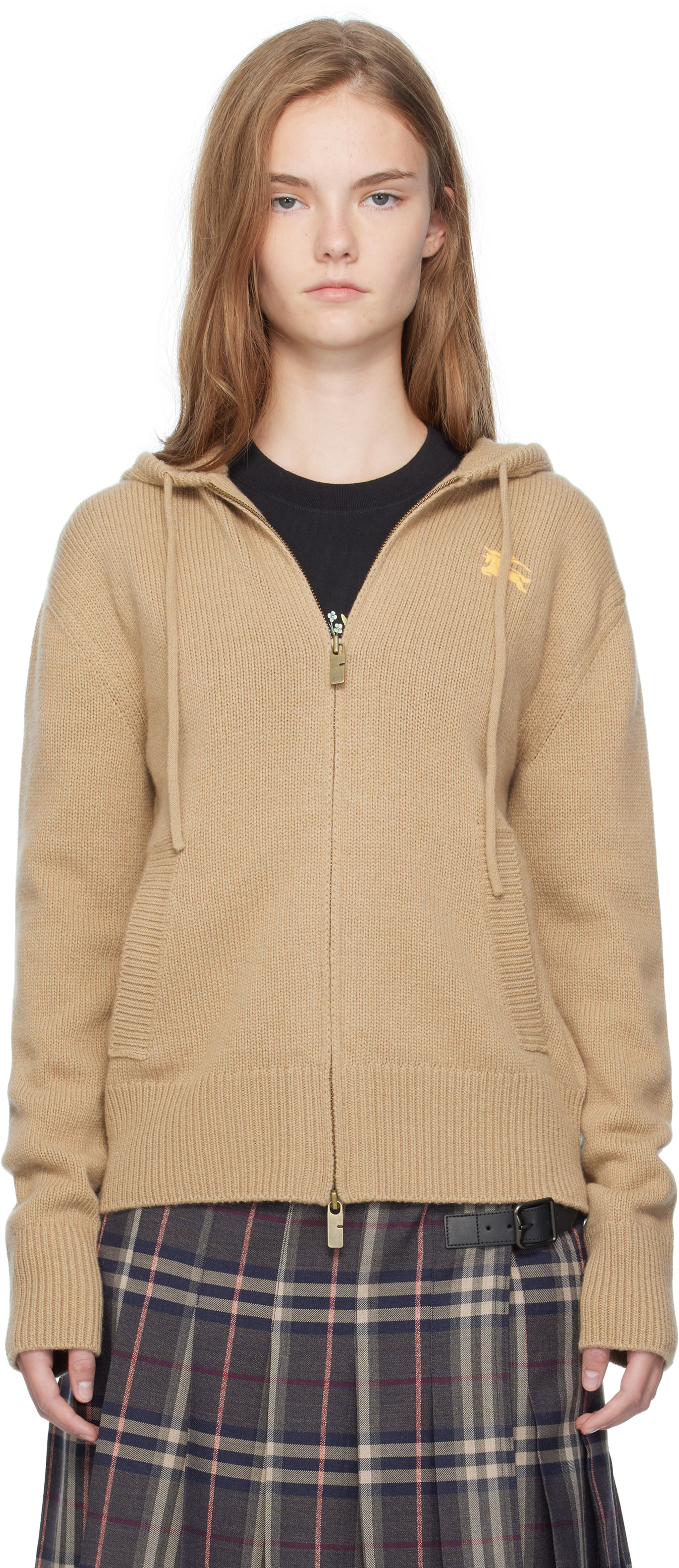Burberry: ベージュ EKD フーディ | SSENSE 日本 BURBERRY Burberry: ベージュ EKD フーディ | SSENSE 日本 BURBERRY