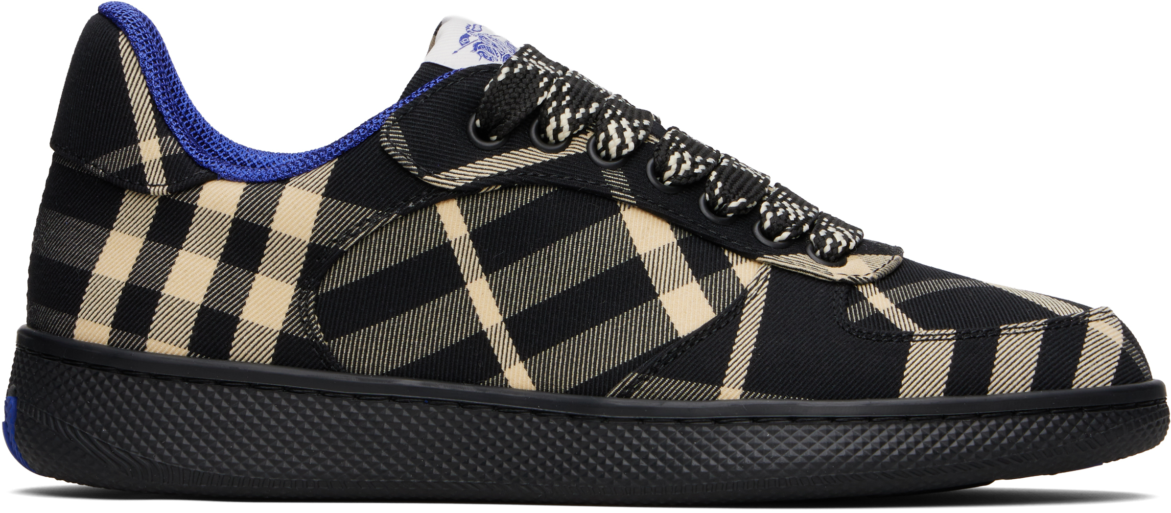 人気♪ BURBERRY ブラック＆ベージュ Check Terrace スニーカー Check Terrace Sneakers in Black - Men | Burberry® Official