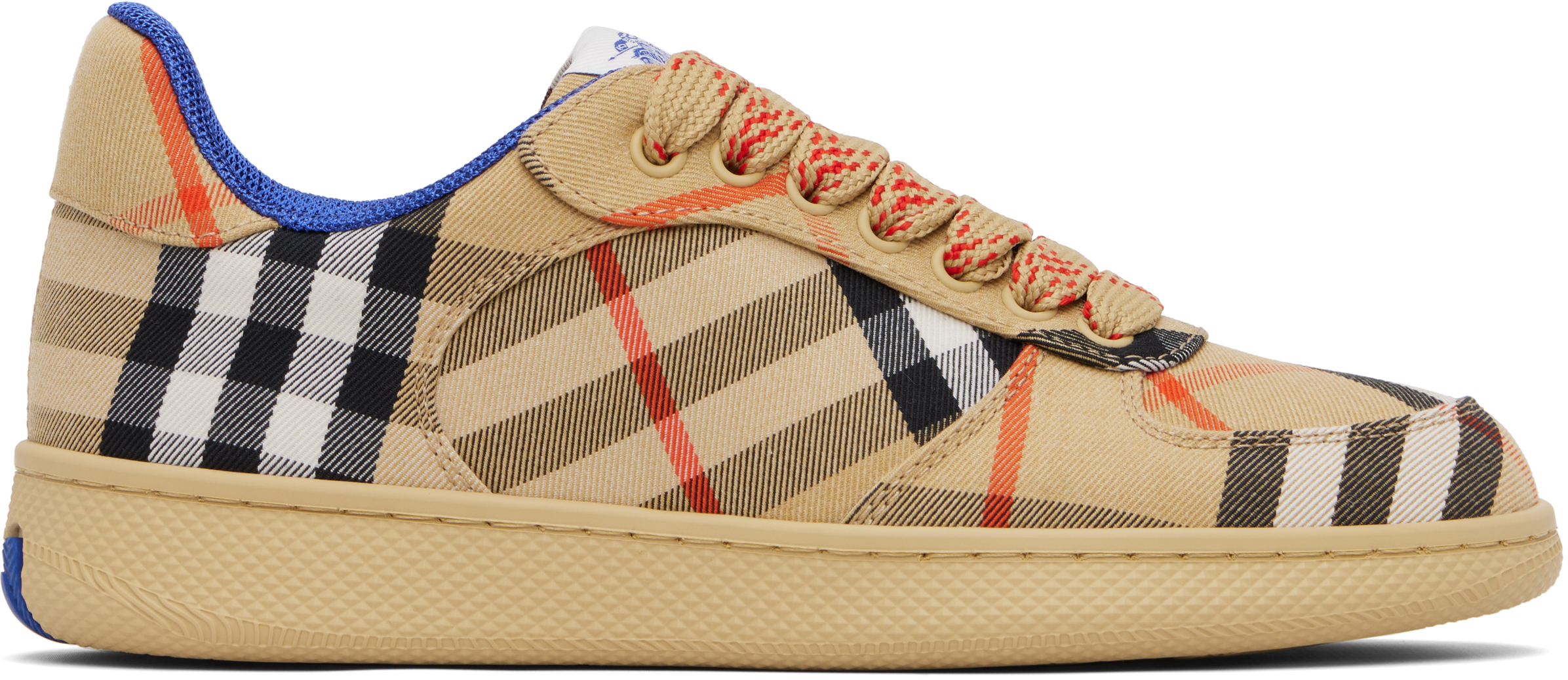 Burberry Women Embroidered Canvas Terrance Sneakers