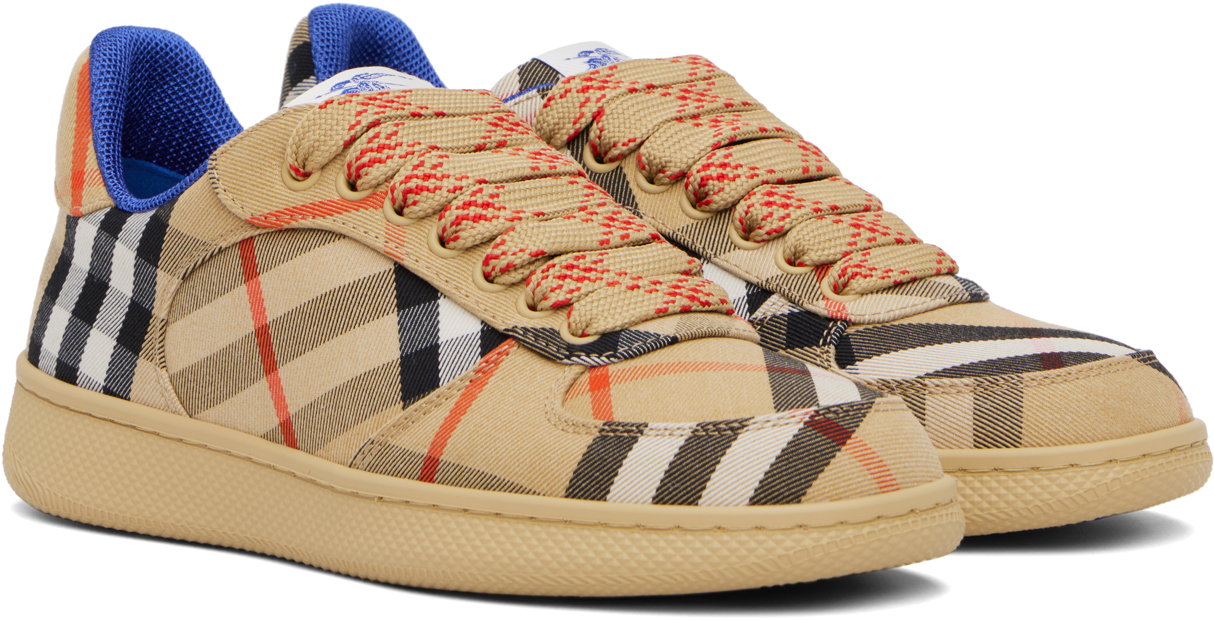 Burberry Women Embroidered Canvas Terrance Sneakers