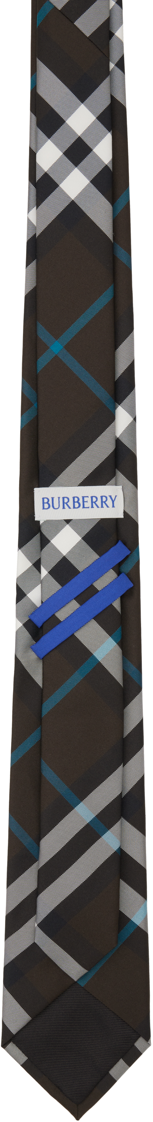 Burberry Multicolor Check Silk Tie