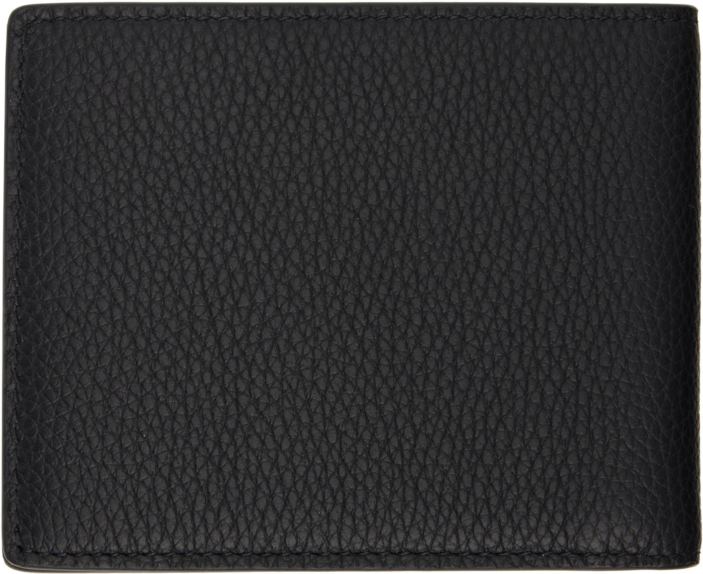 Burberry Black Knight Stamp Bifold Wallet In Black