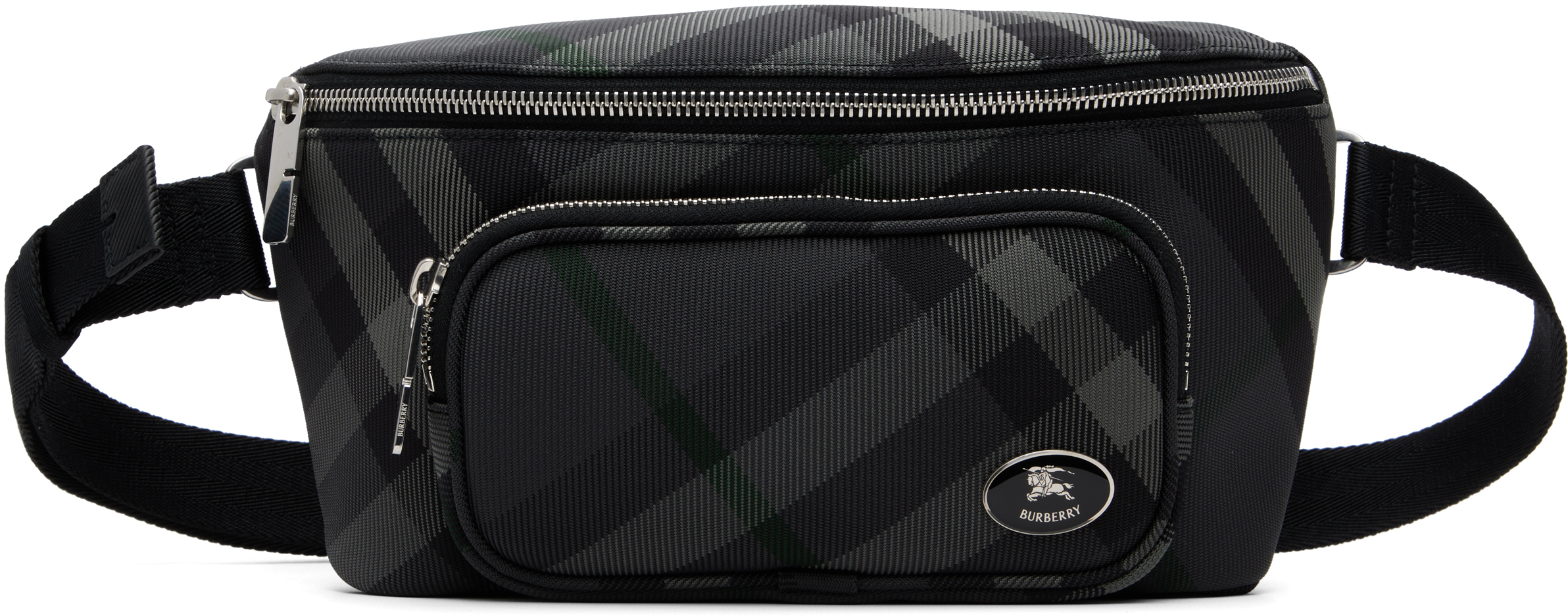 Burberry: Gray ML Heritage Belt Bag | SSENSE