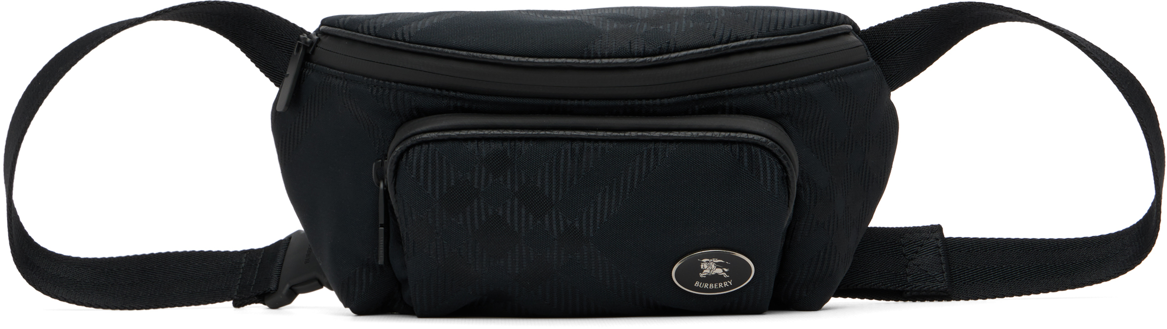 Burberry Black Mini Belt Bag In Black