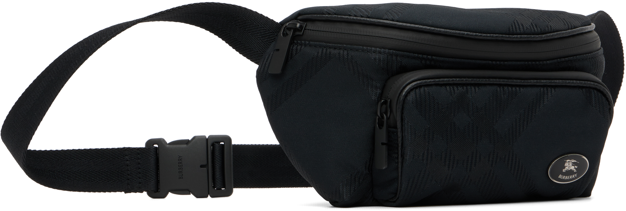 Burberry Black Mini Belt Bag In Black