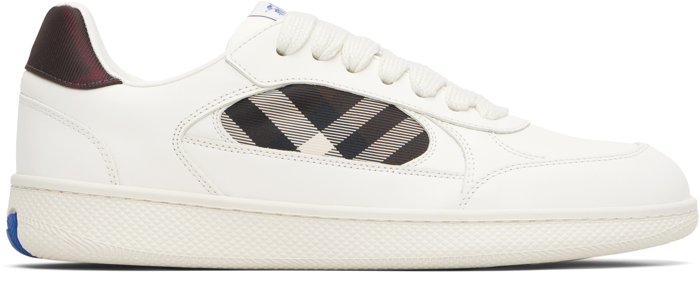 Burberry Sneakers Burberry Shoes Nz Burberry: White Leather Check
