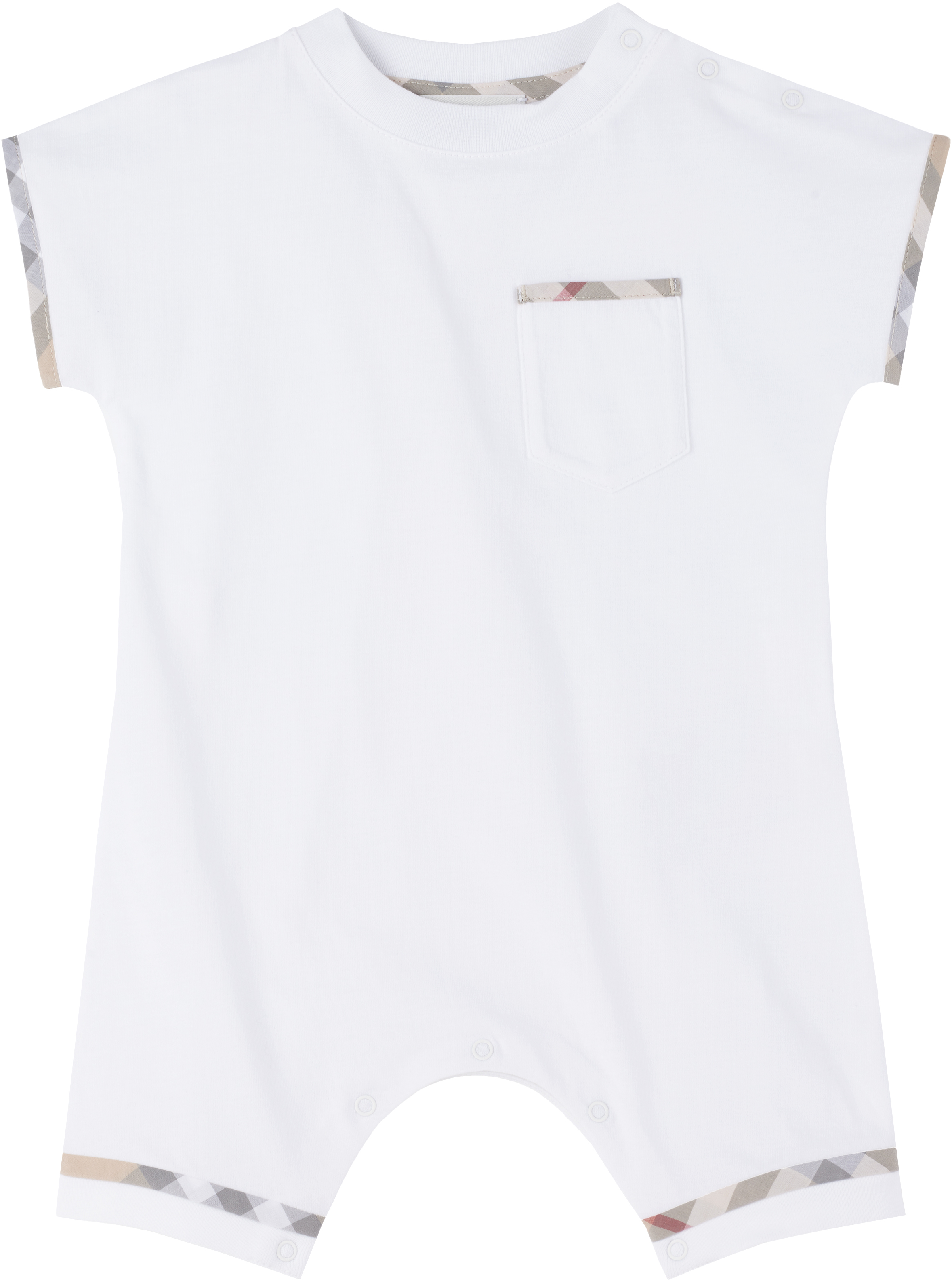 Burberry トレーナ　116cm(6Y) Burberry boy's shirt in organic stretch cotton 8078247 White