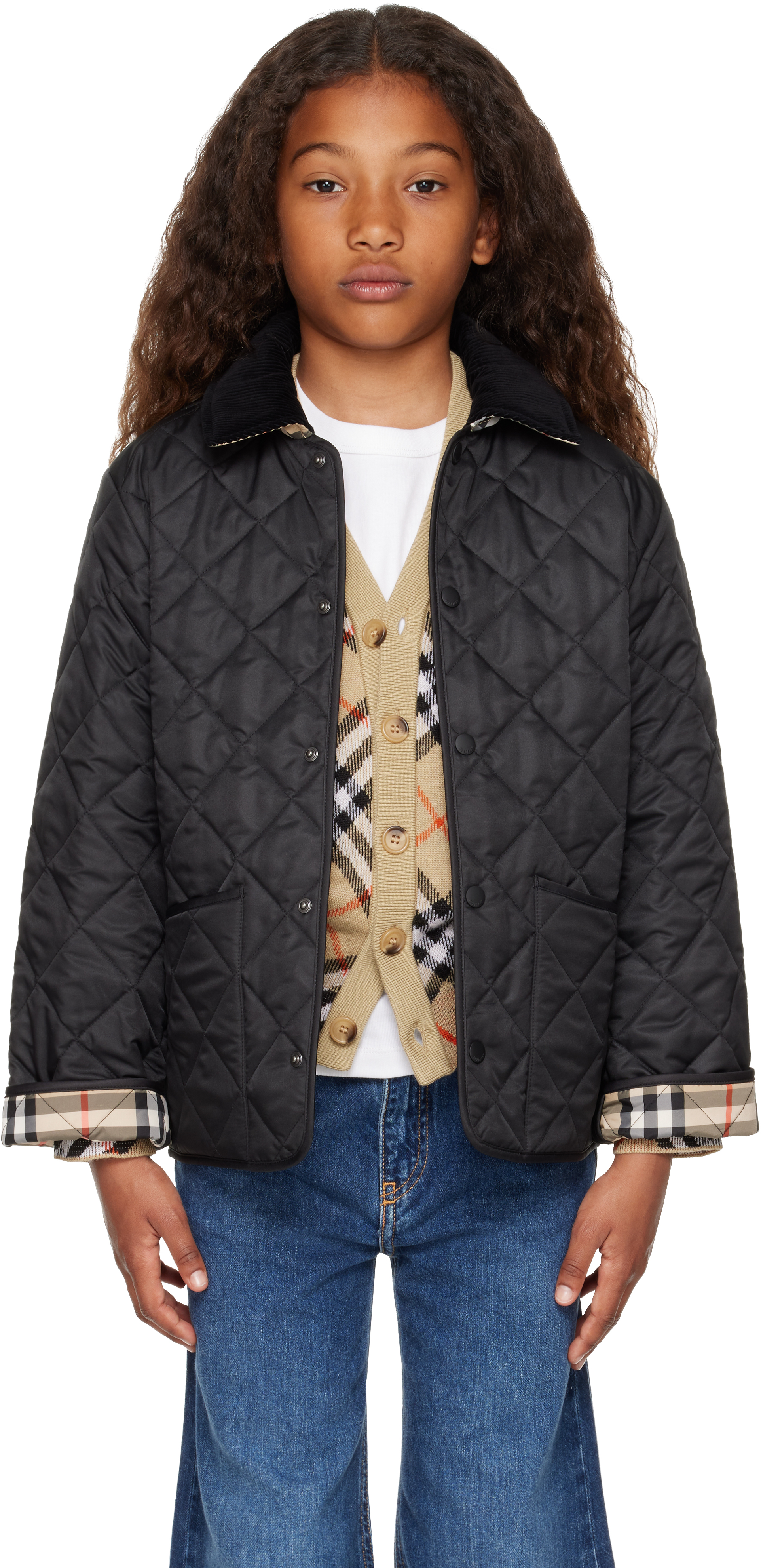 BURBERRY キッズブルゾン　6Y 116cm Burberry キッズ ジャケット BURBERRY ジャケット 6Y 116cm ブラック