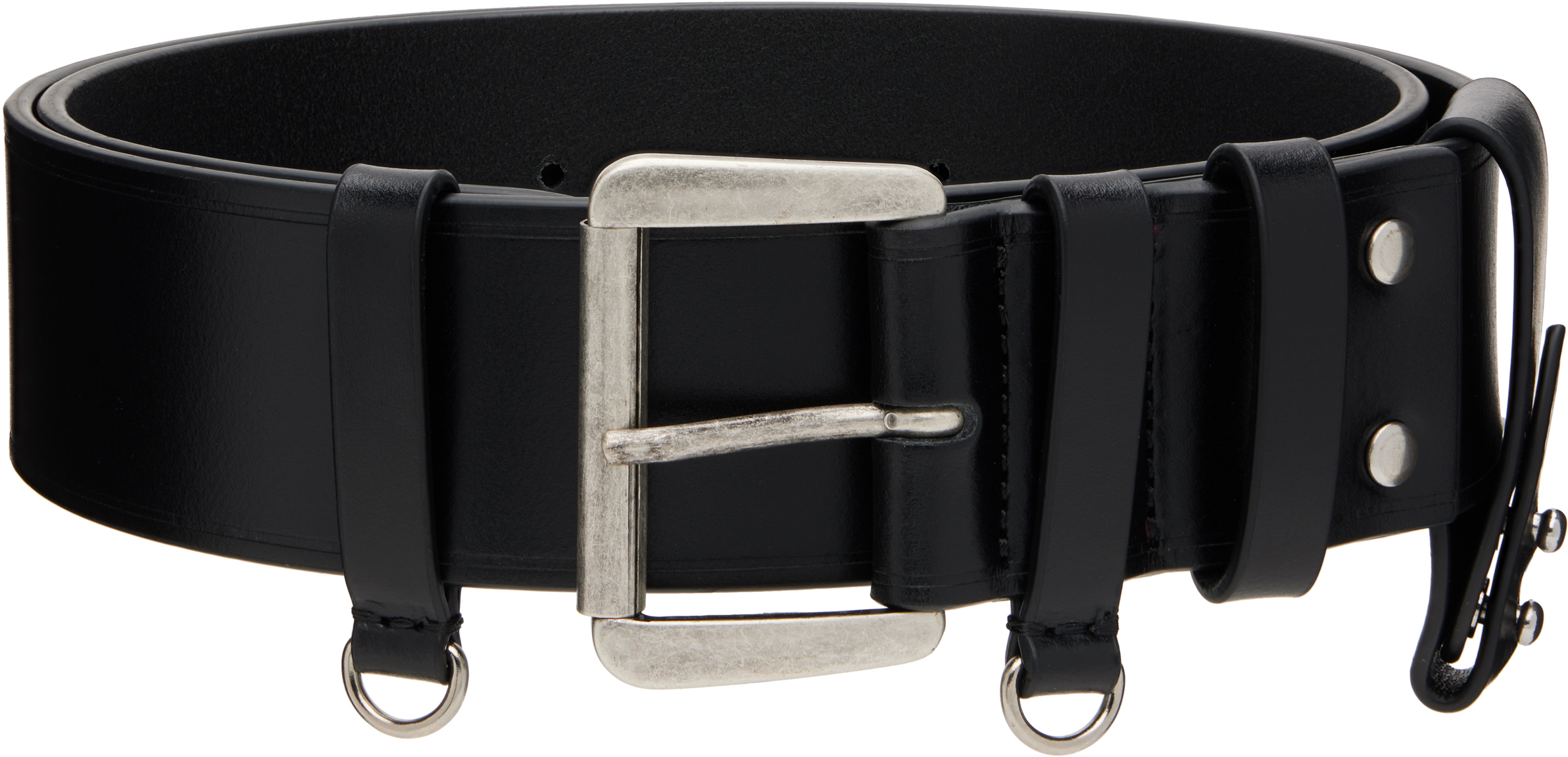 Ann Demeulemeester Black Janke Belt In Black