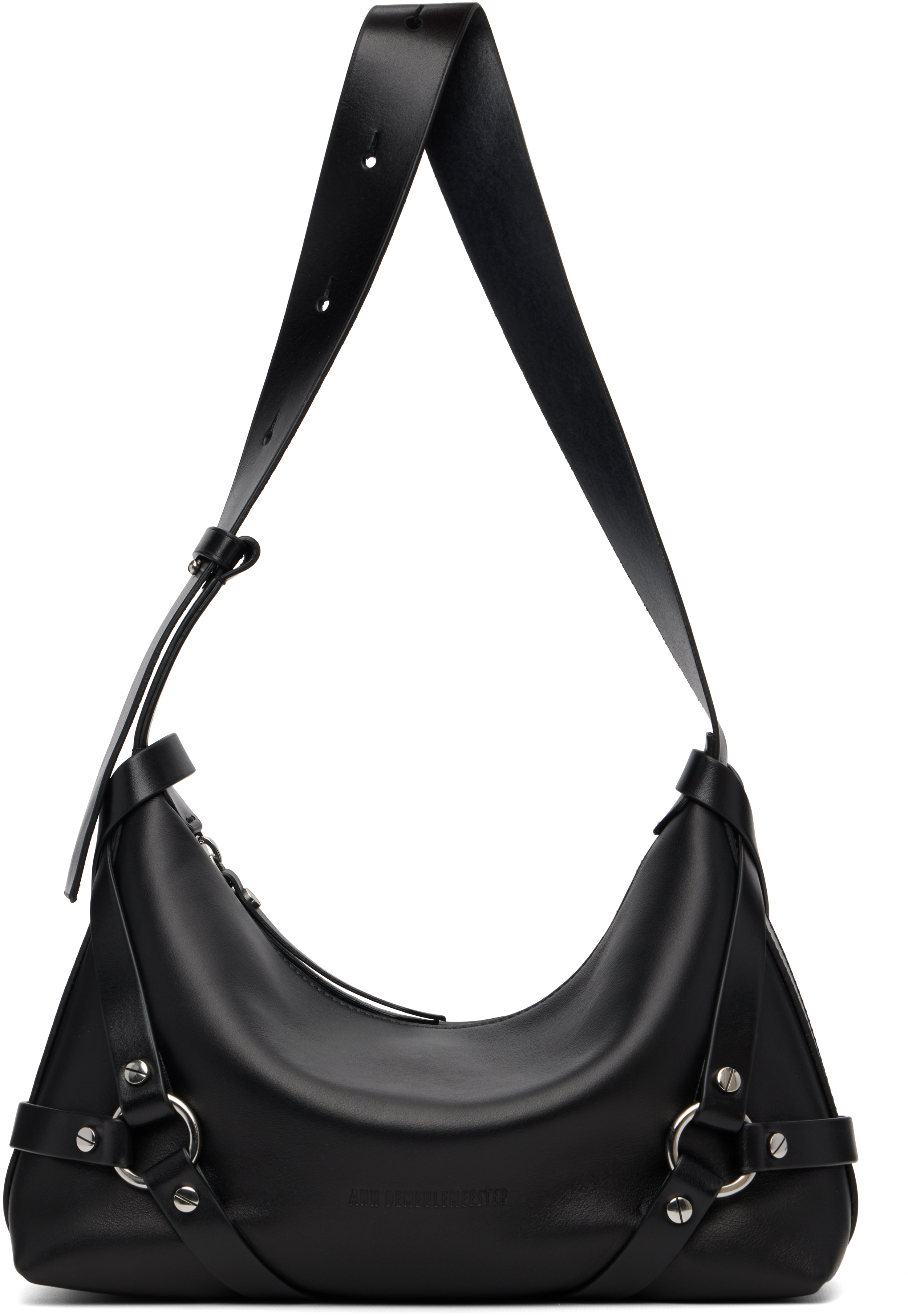 Black Tamar Small Shoulder Bag by Ann Demeulemeester on Sale