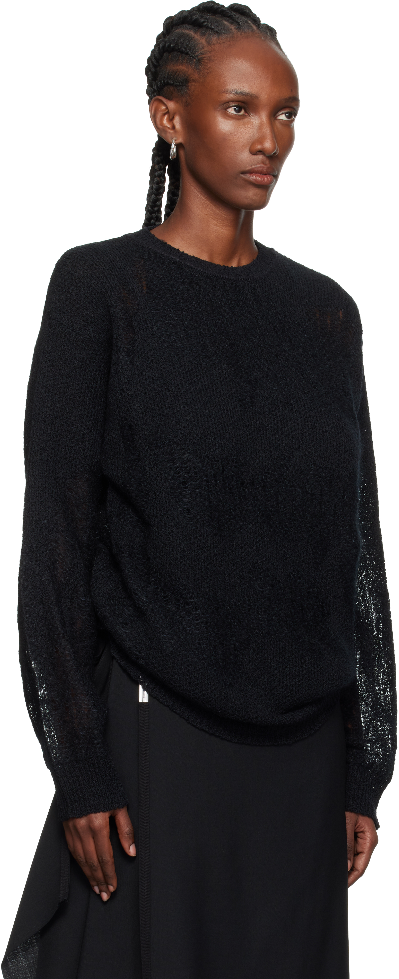 Ann Demeulemeester Black Lalla Oversize Sweater In Black