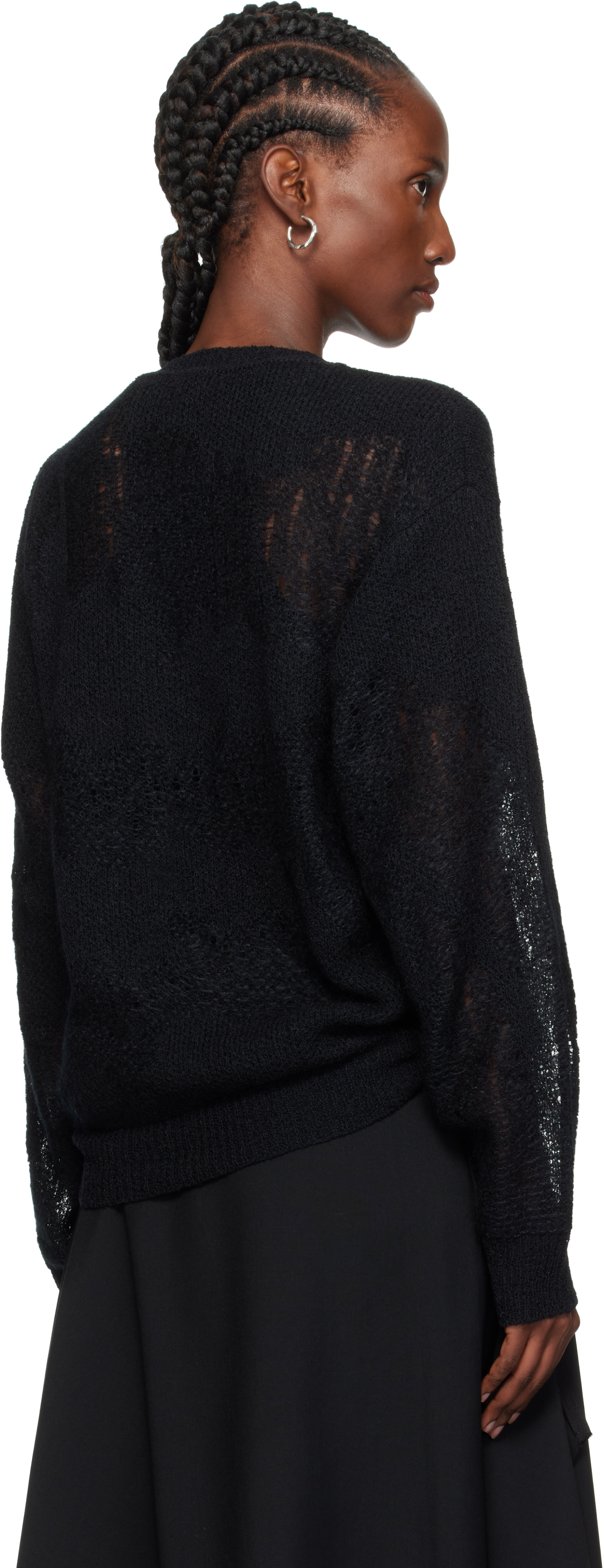 Ann Demeulemeester Black Lalla Oversize Sweater In Black